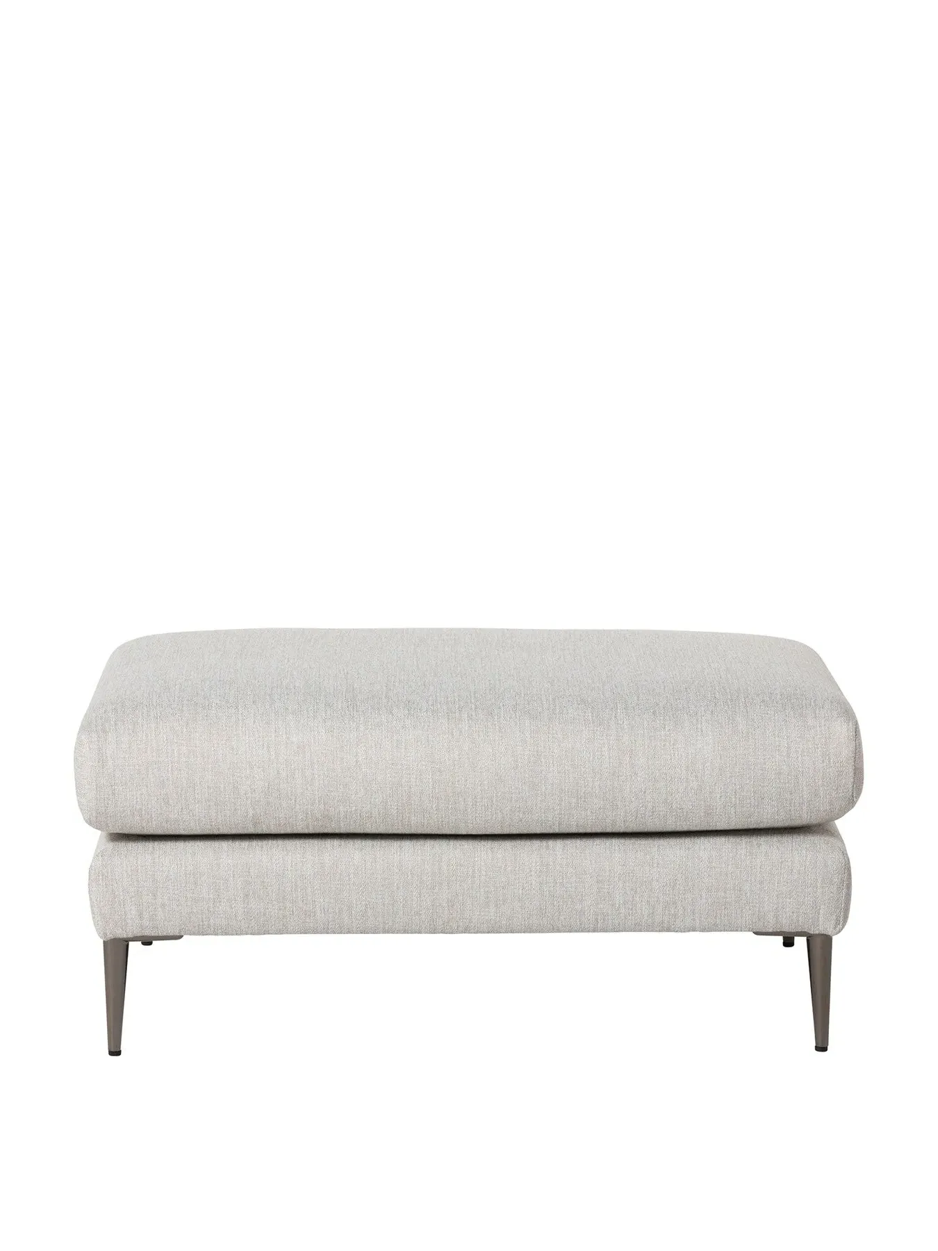 Fabric Footstool - Neutral