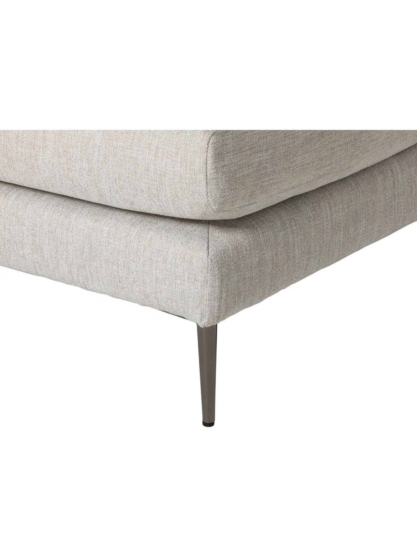 Fabric Footstool - Neutral