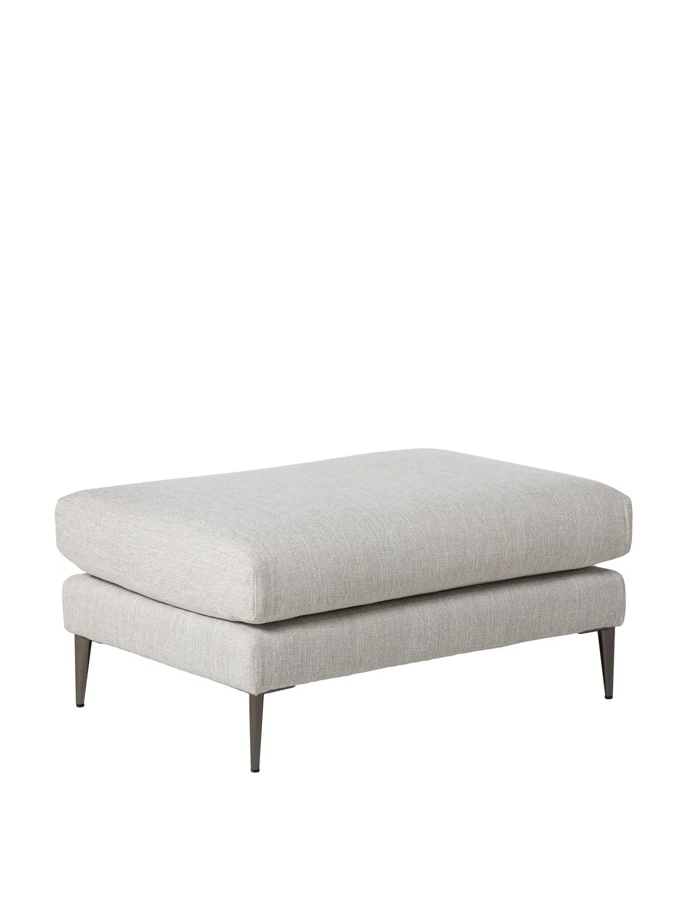 Fabric Footstool - Neutral