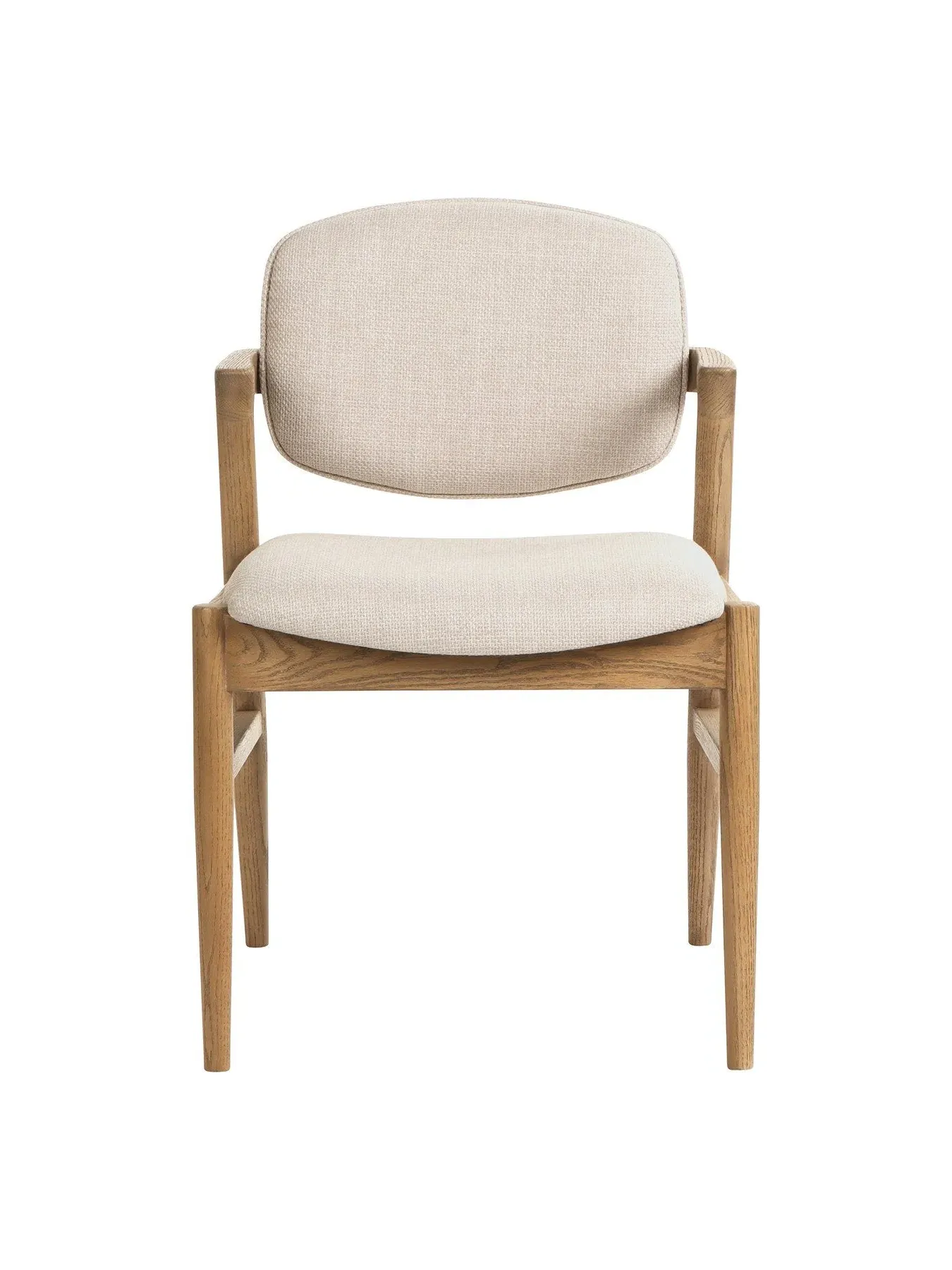 Fleming Dining Chair - Neutral, Fabric