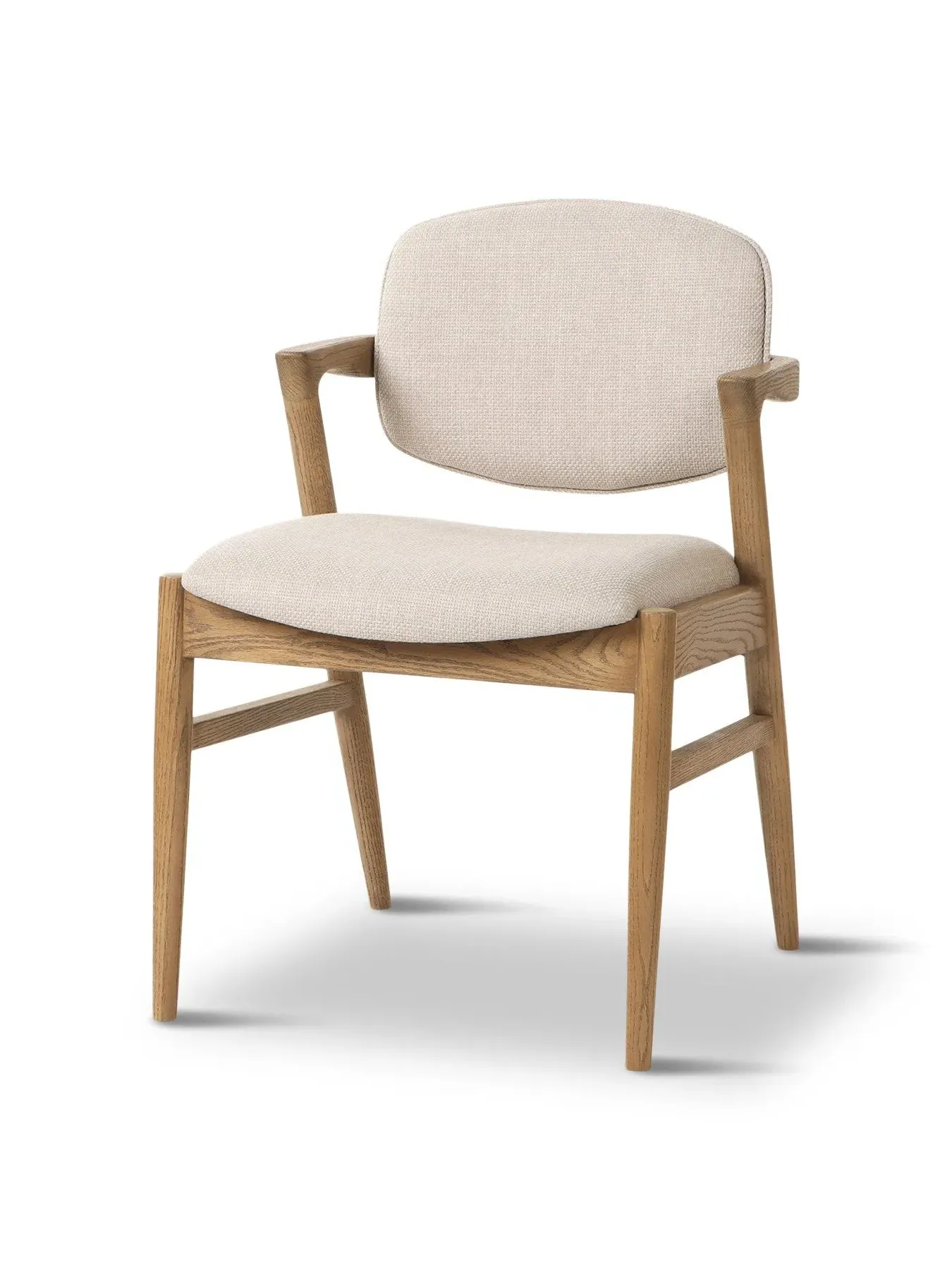 Fleming Dining Chair - Neutral, Fabric image