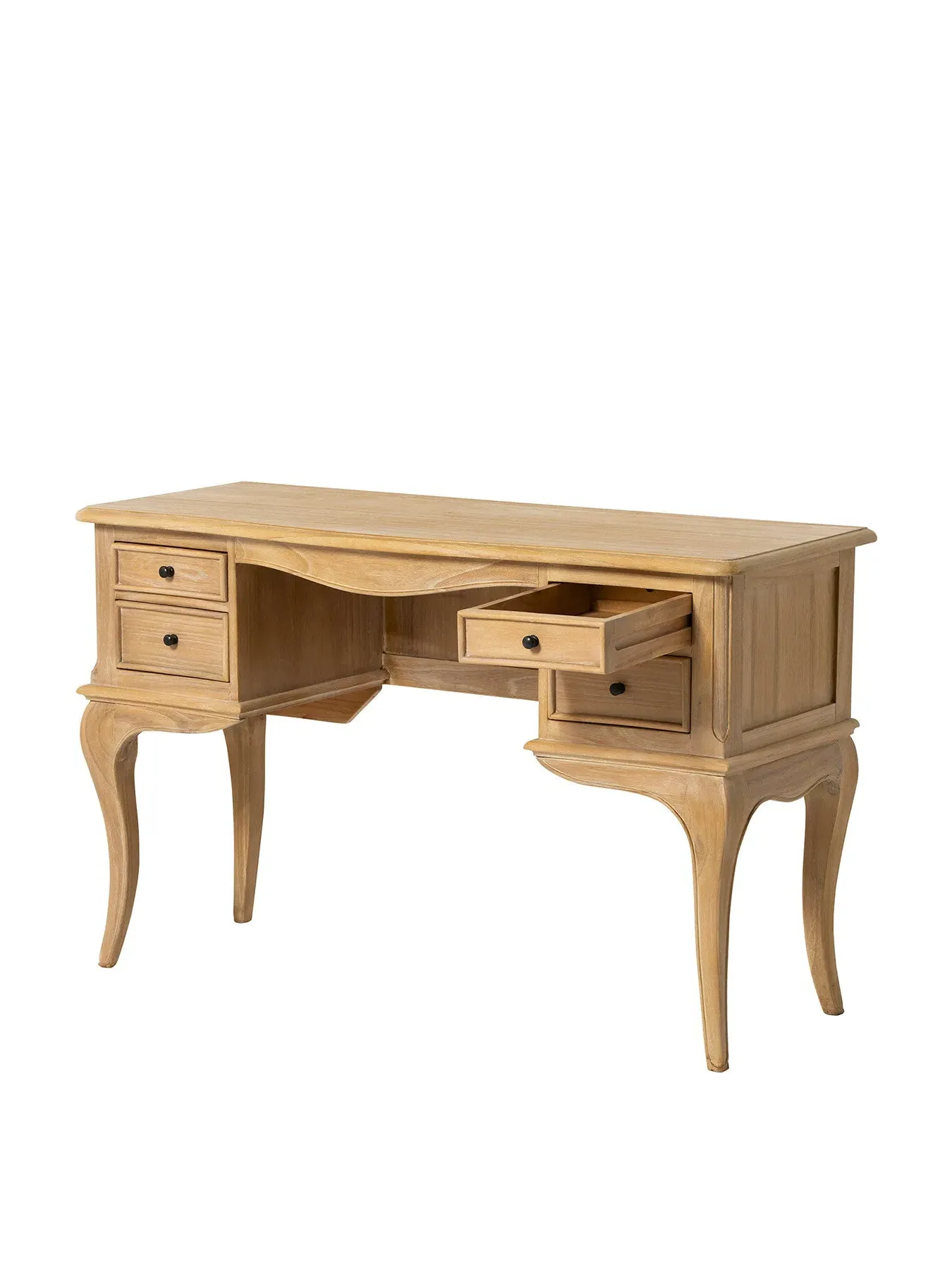 French Style Dressing Table - Neutral, Light Wood