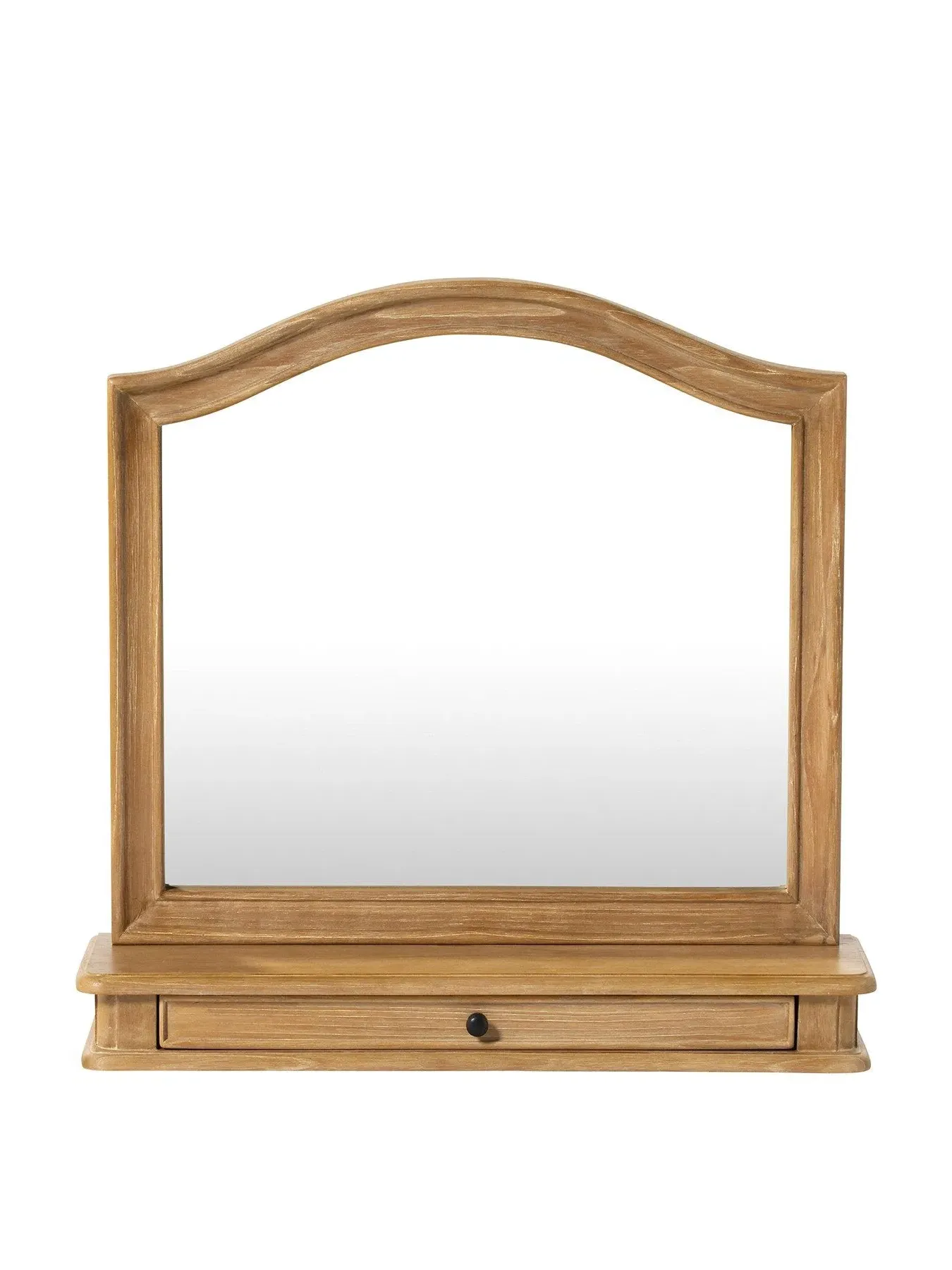 French Style Gallery Mirror - Neutral, Light Wood