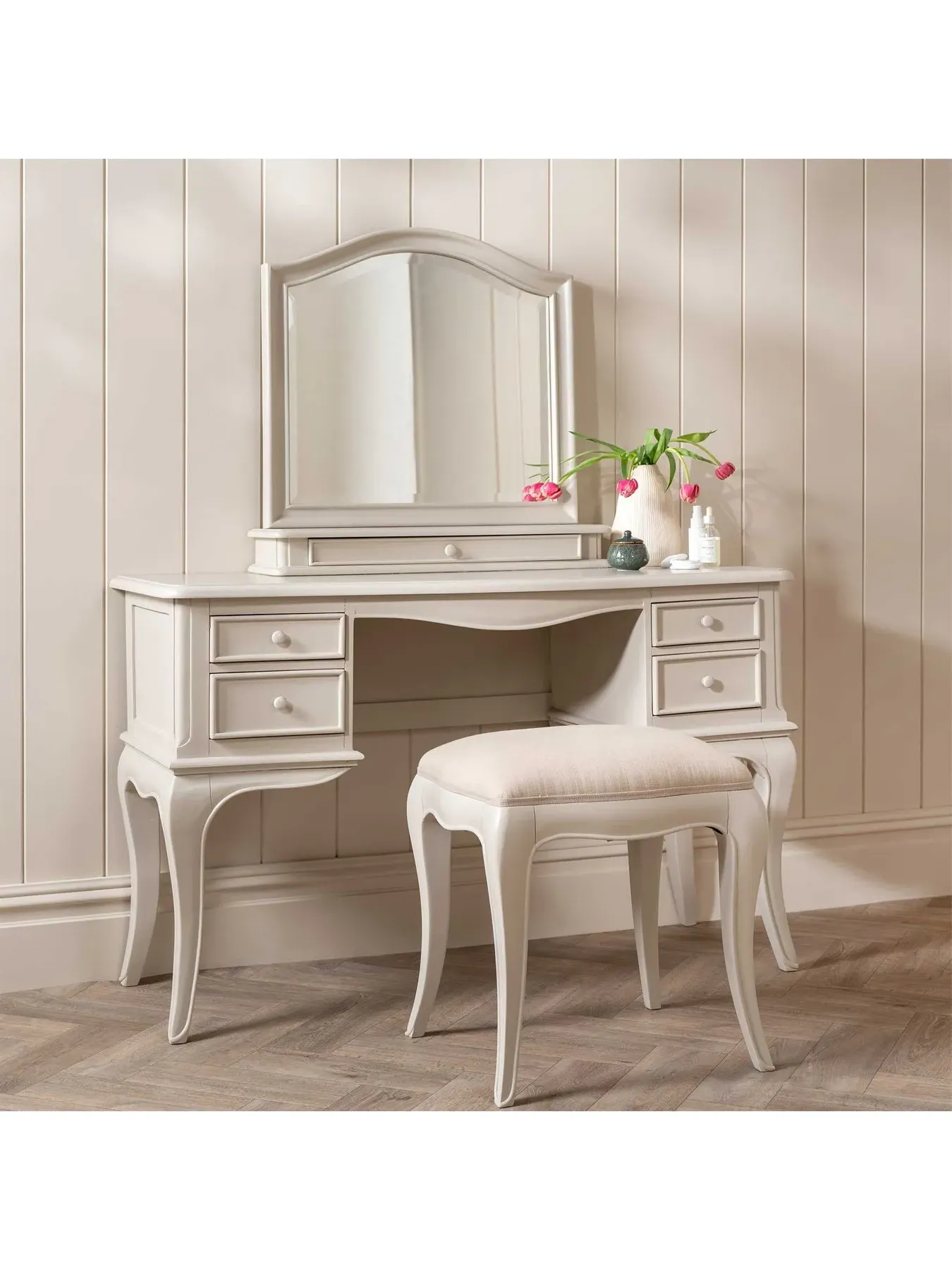 Gallery Mirror - White, Wood image