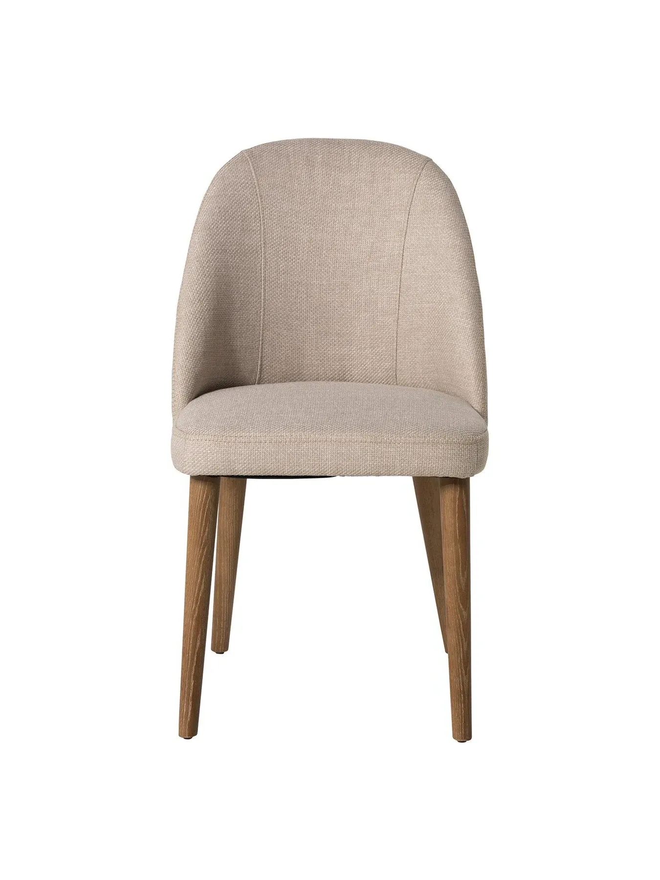 High Back Dining Chair - Neutral, Fabric
