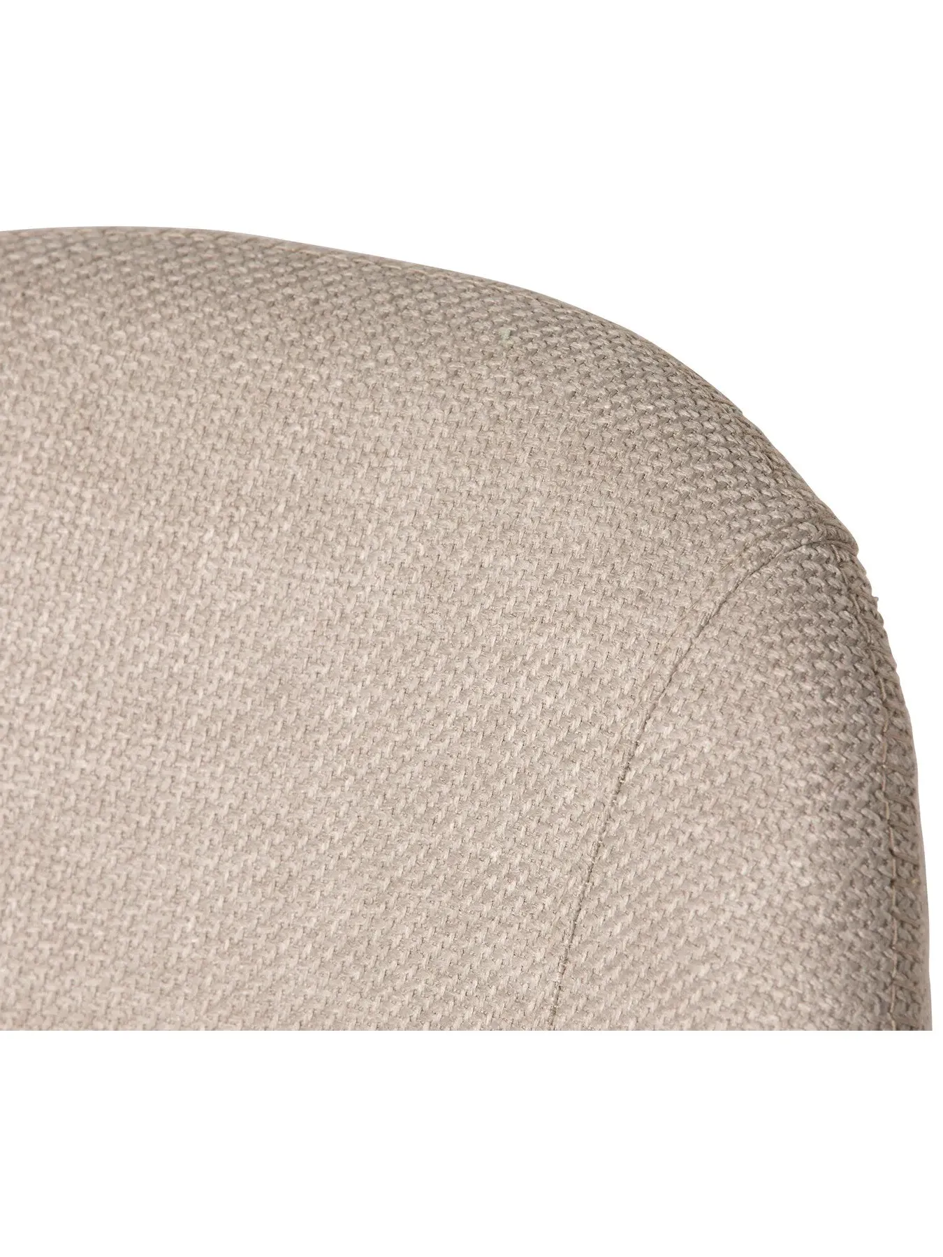 High Back Dining Chair - Neutral, Fabric