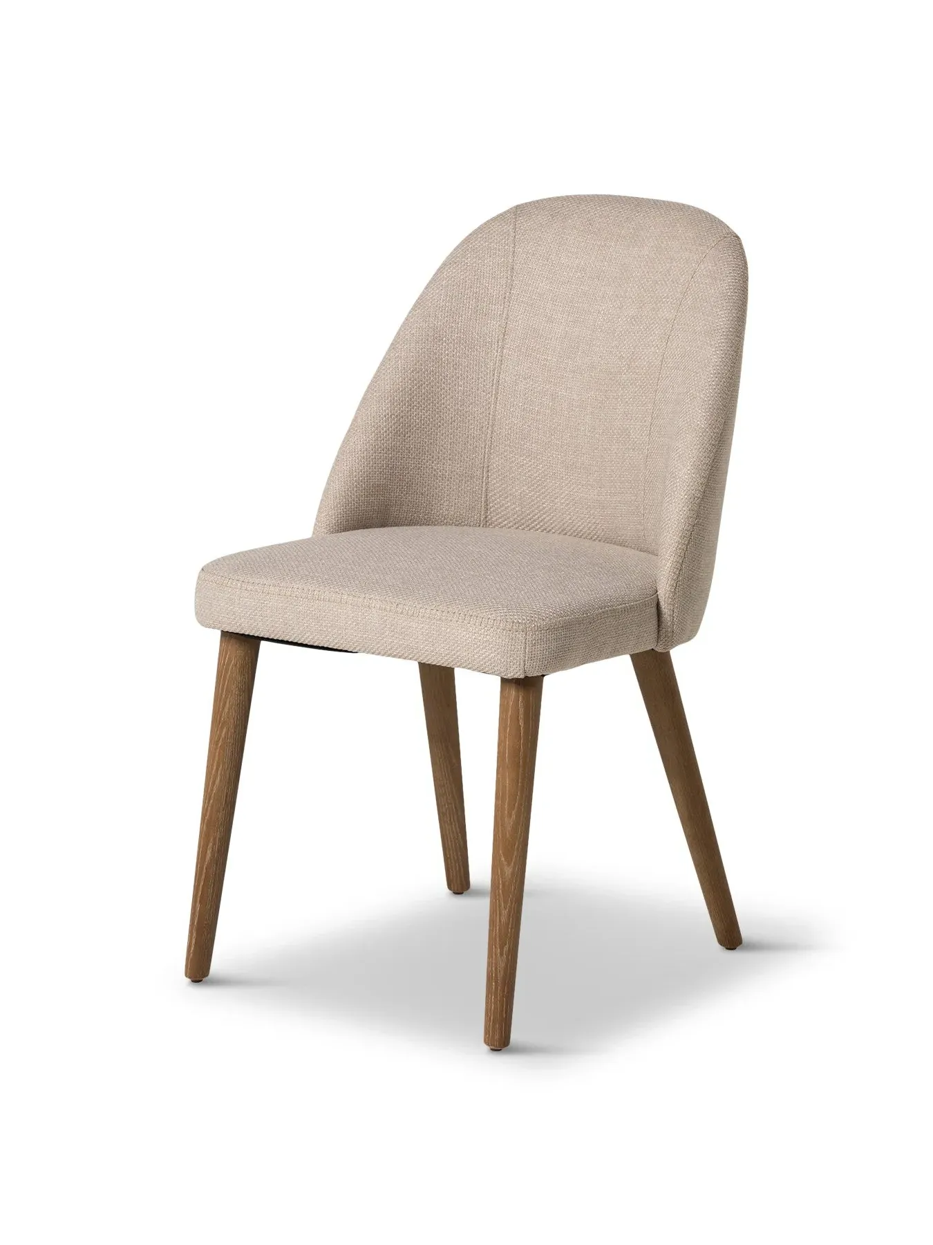 High Back Dining Chair - Neutral, Fabric image