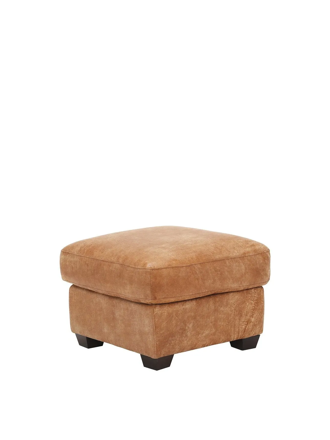 Houston Footstool - Hewlett Ranch, Leather