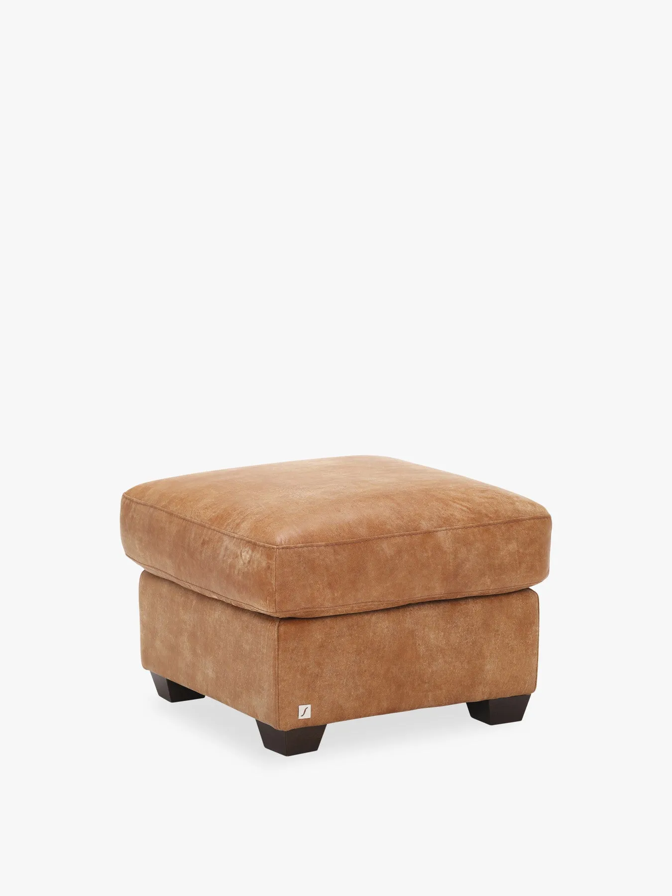 Houston Footstool - Hewlett Ranch, Leather image