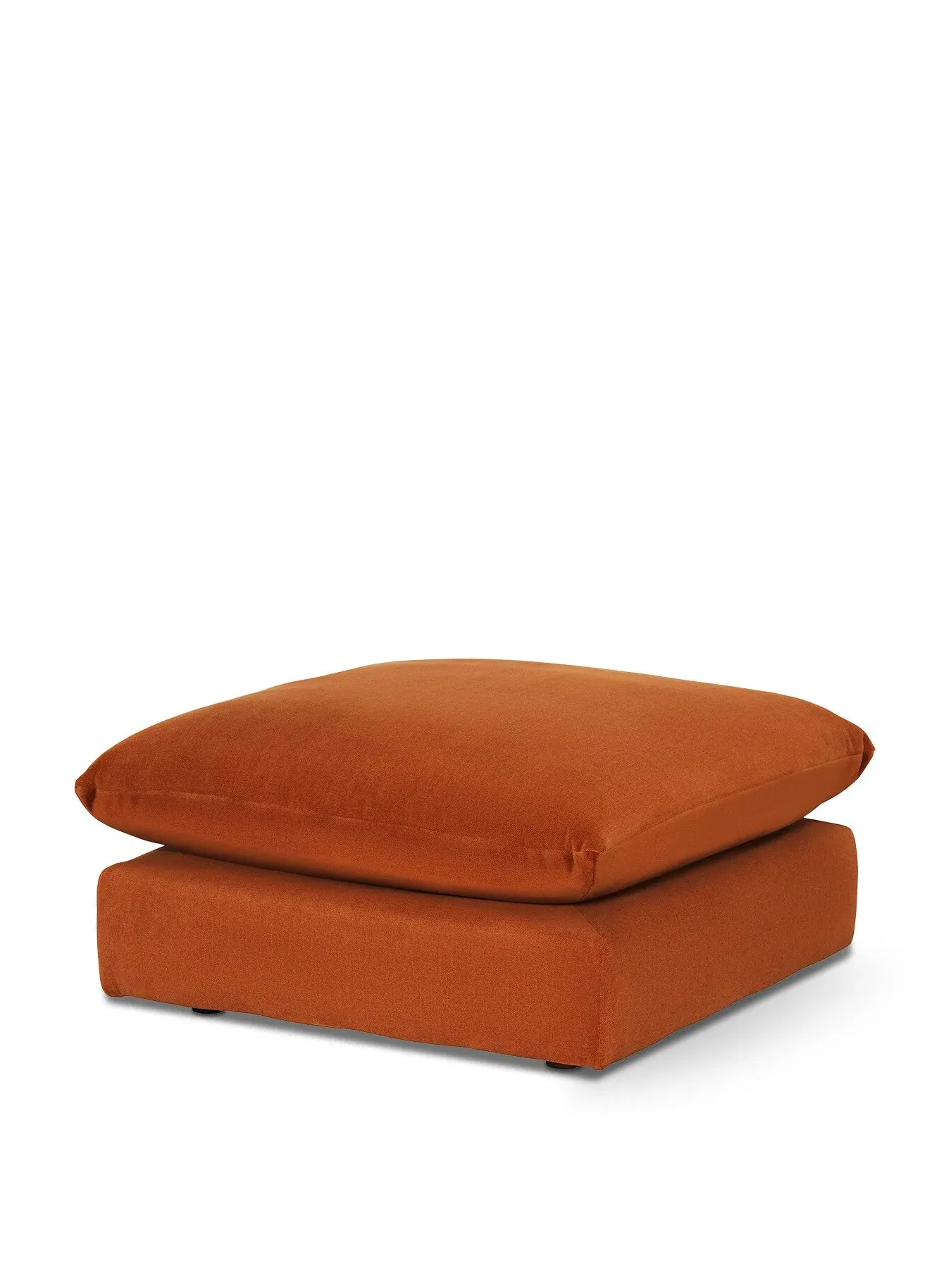 Hoxton Footstool - Orange, Fabric image