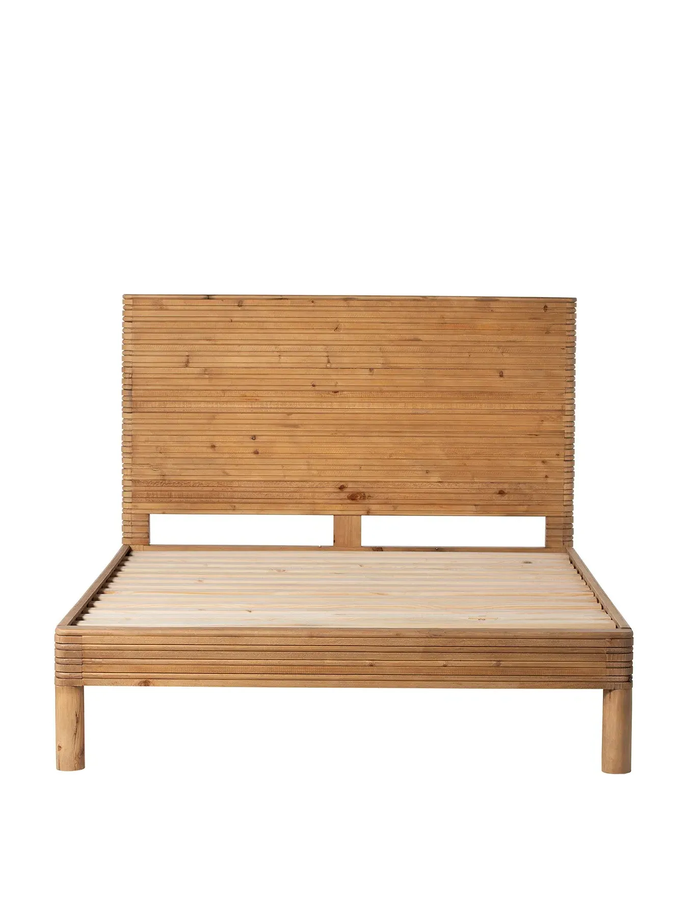 King Size Bed Frame - Brown, Reclaimed Wood