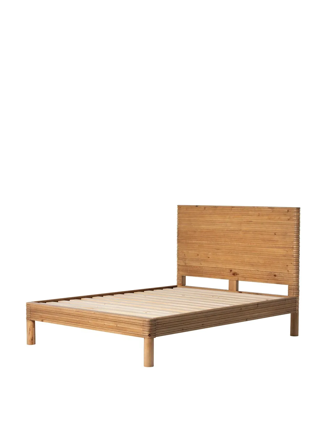 King Size Bed Frame - Brown, Reclaimed Wood