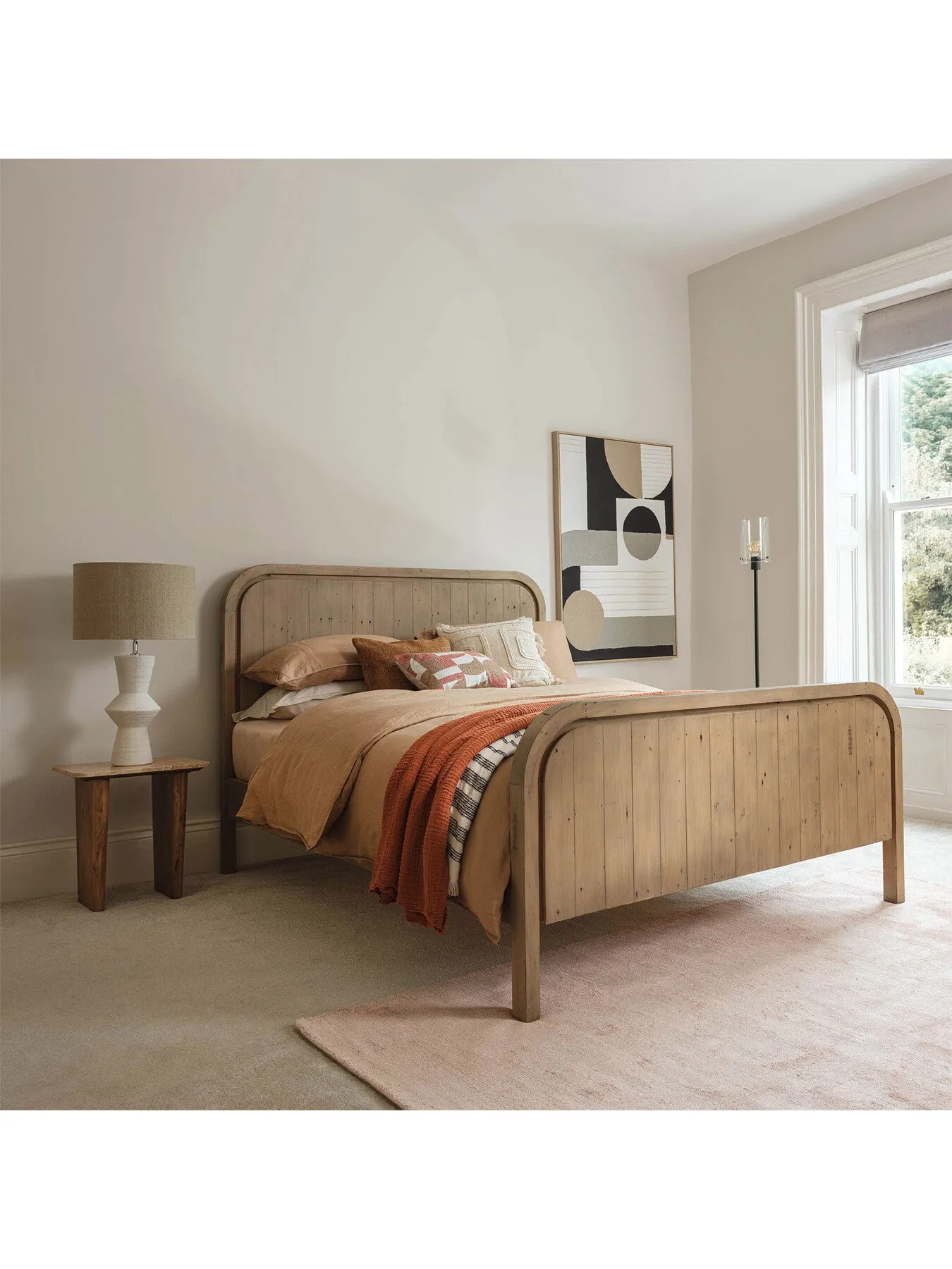 King Size Bed Frame - Brown, Reclaimed Wood