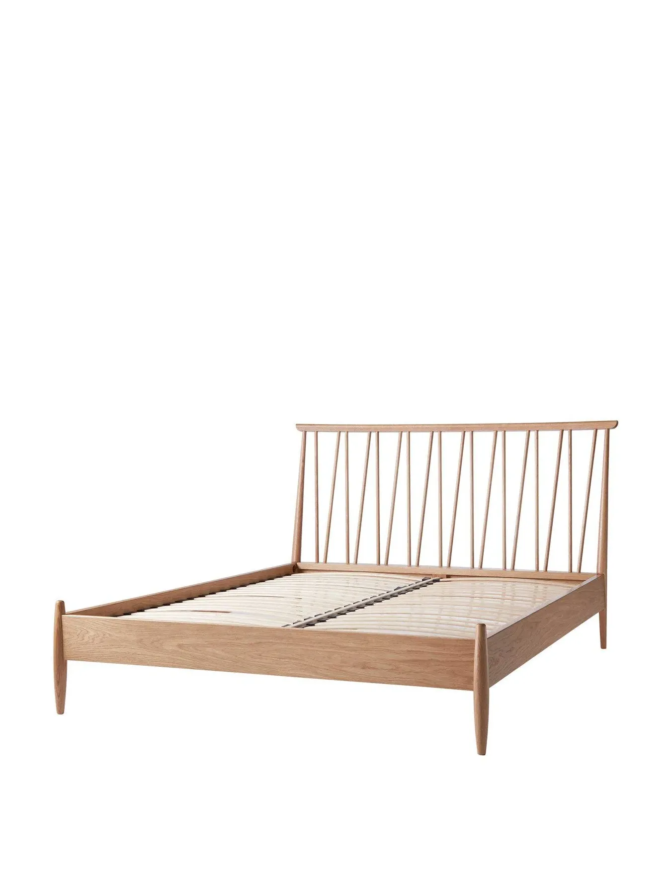 King Size Spindle Bed Frame - Neutral, Wood