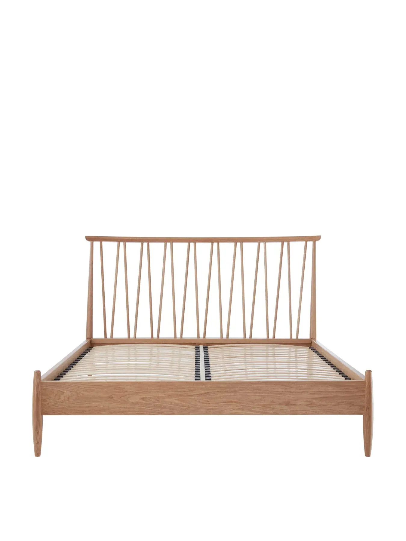 King Size Spindle Bed Frame - Neutral, Wood