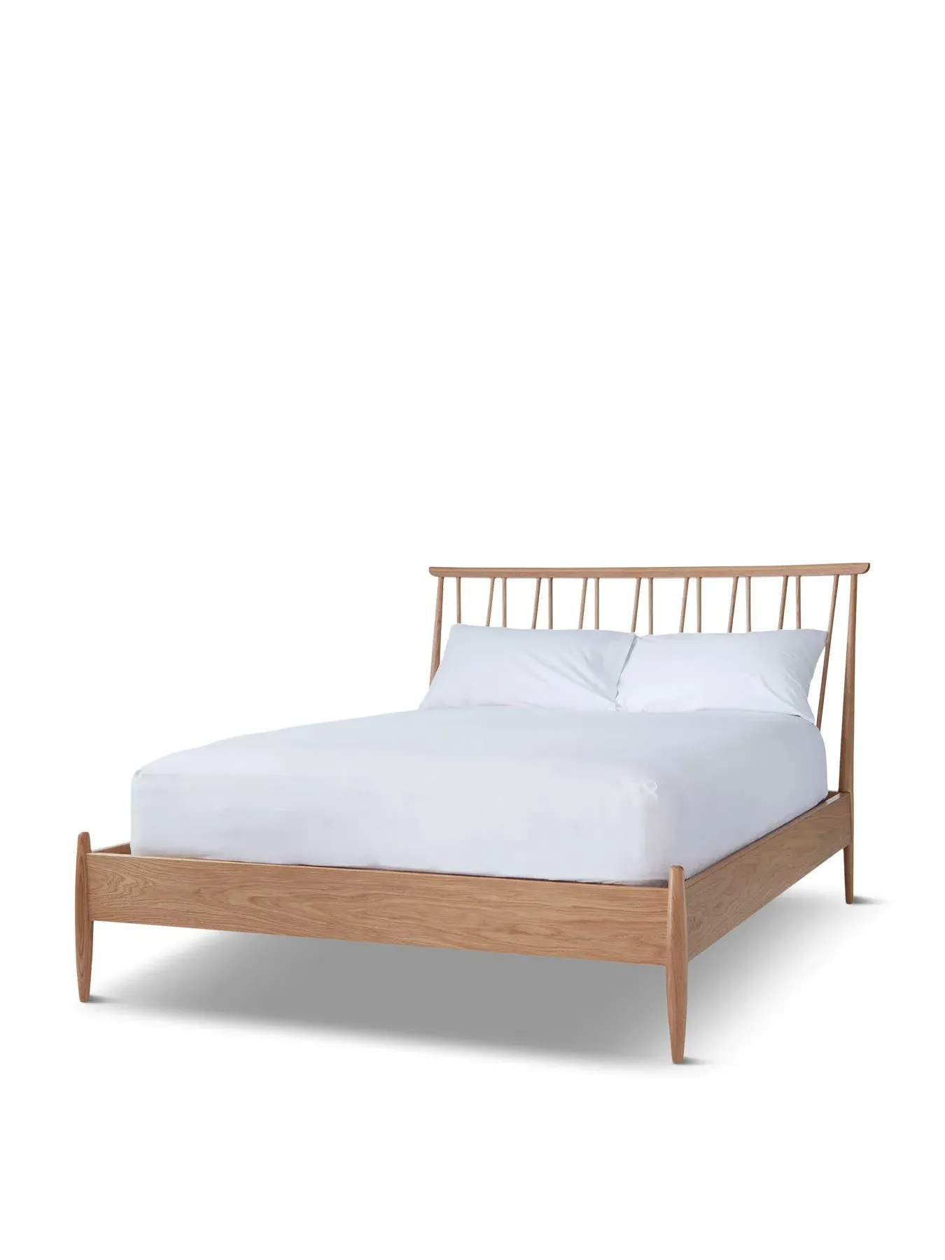 King Size Spindle Bed Frame - Neutral, Wood image