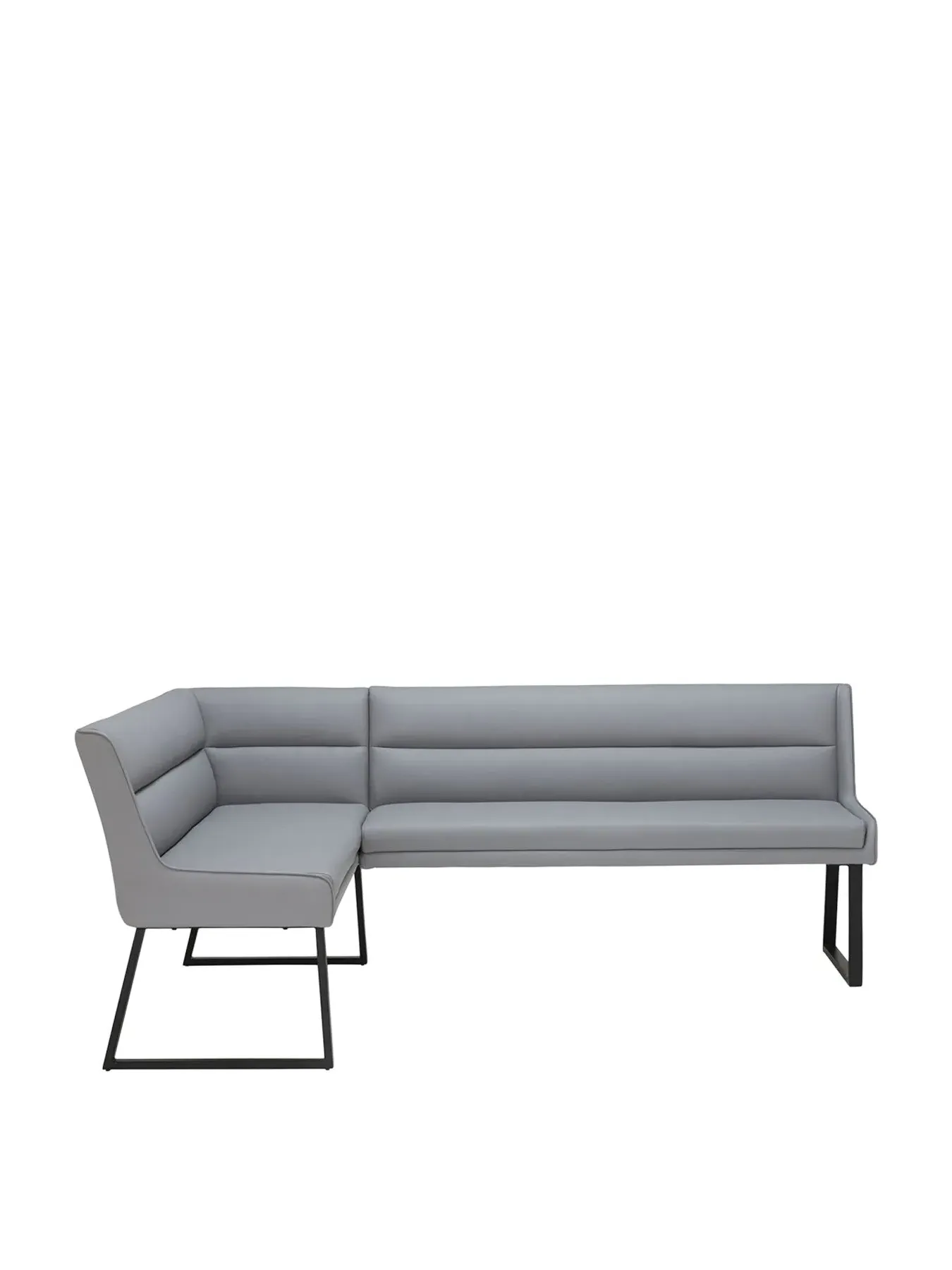 L-Shaped Corner Bench - Grey