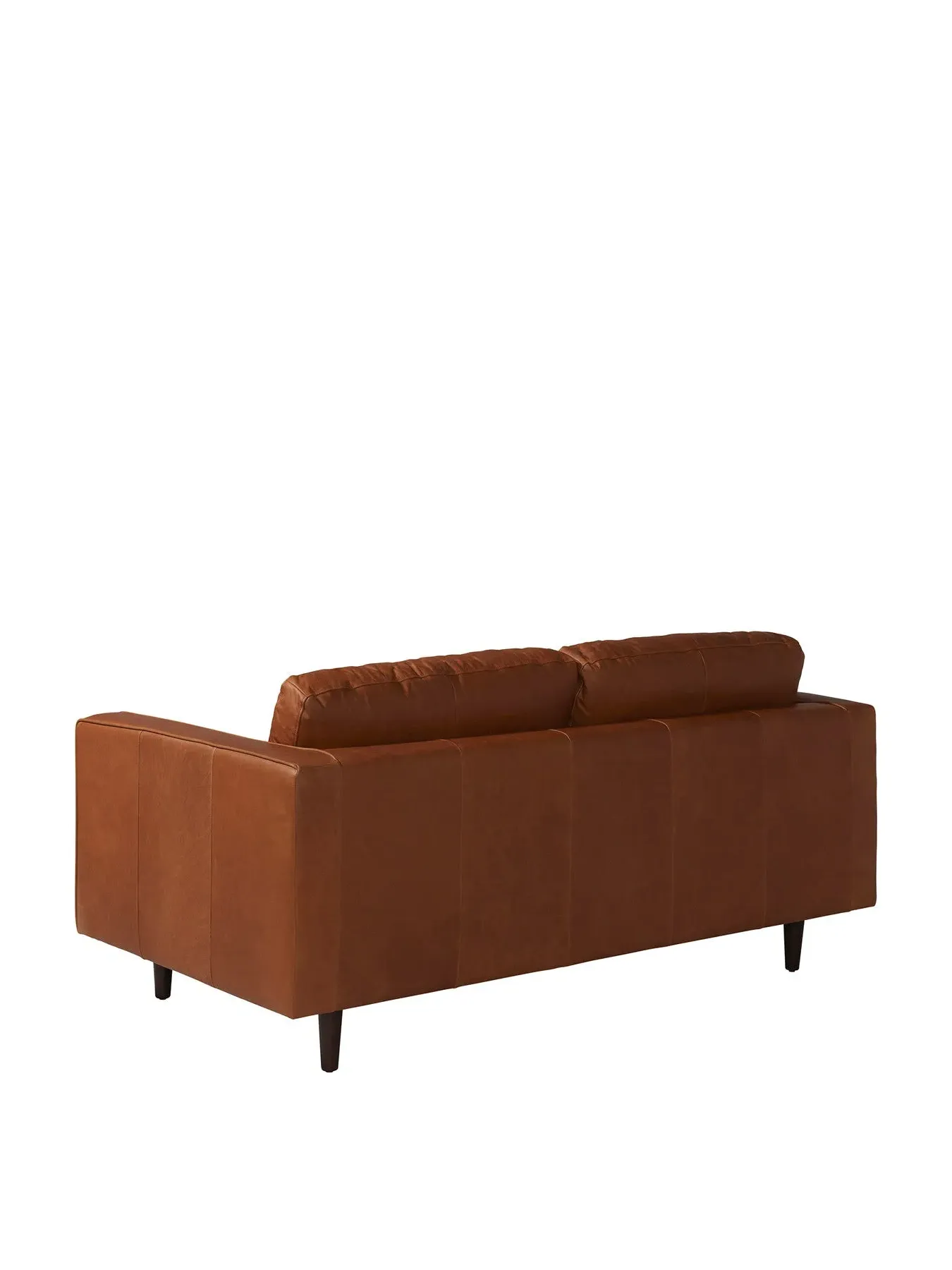 Large 2-Seater Sofa - Brown, Leather