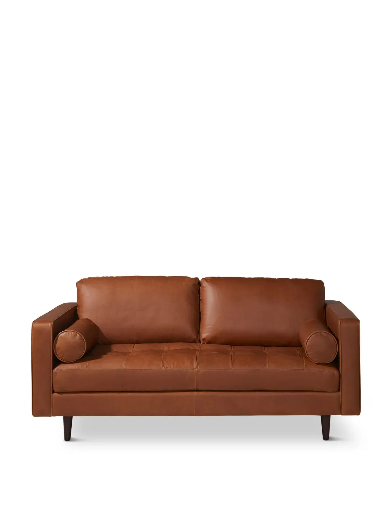 Large 2-Seater Sofa - Brown, Leather image