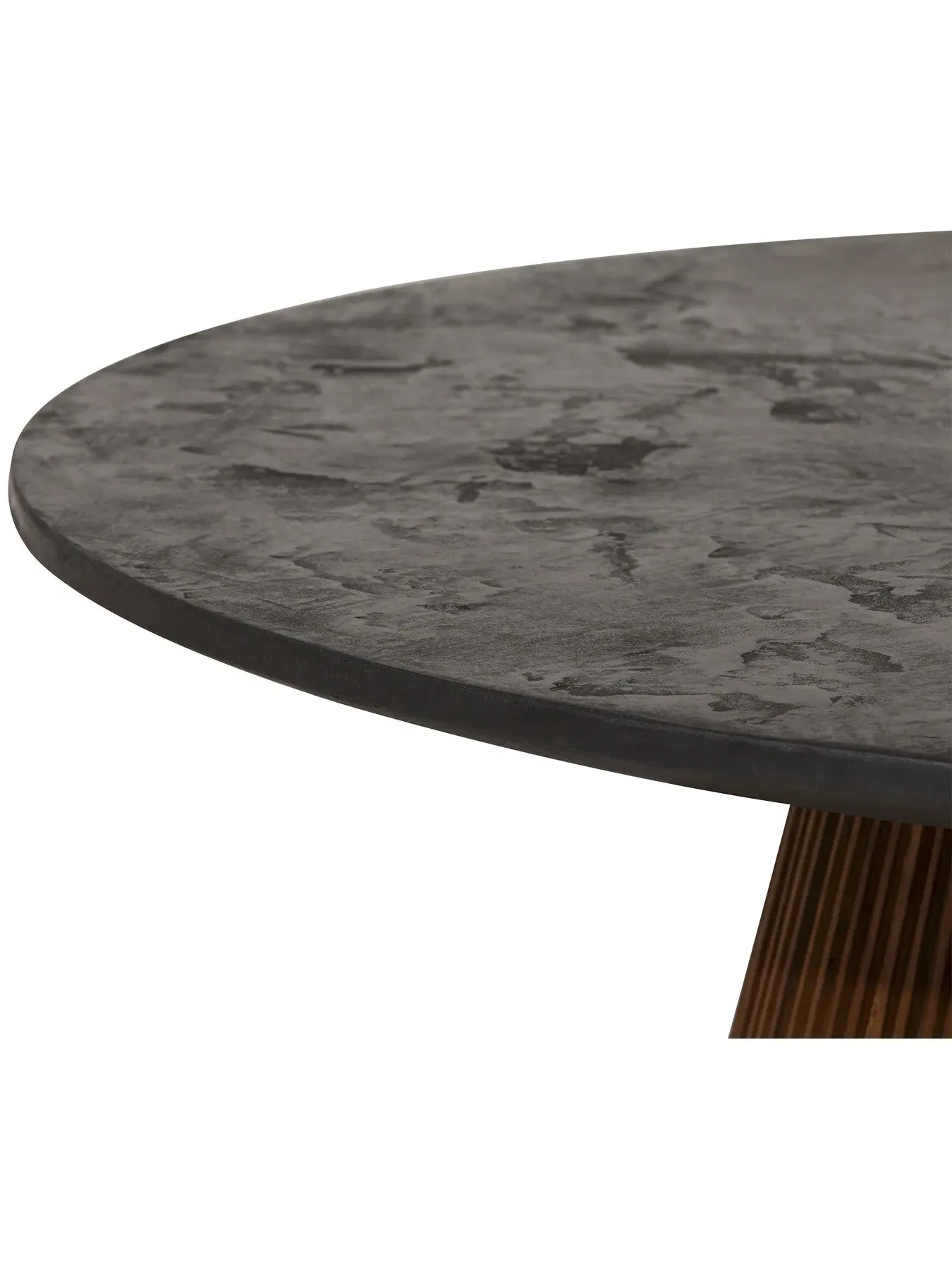 Large Round Coffee Table - Brown, Reclaimed Teak