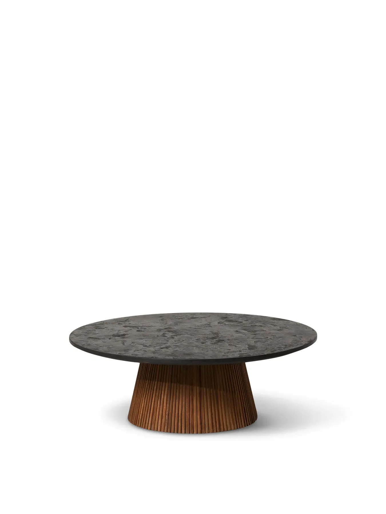 Large Round Coffee Table - Brown, Reclaimed Teak image