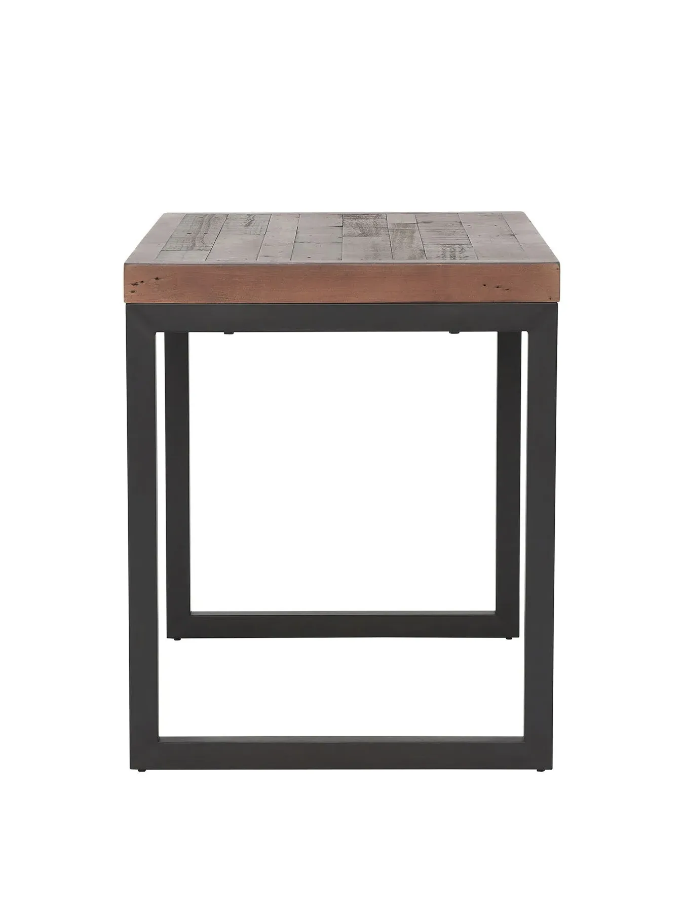 Long Bar Table - Reclaimed Wood, Metal Frame
