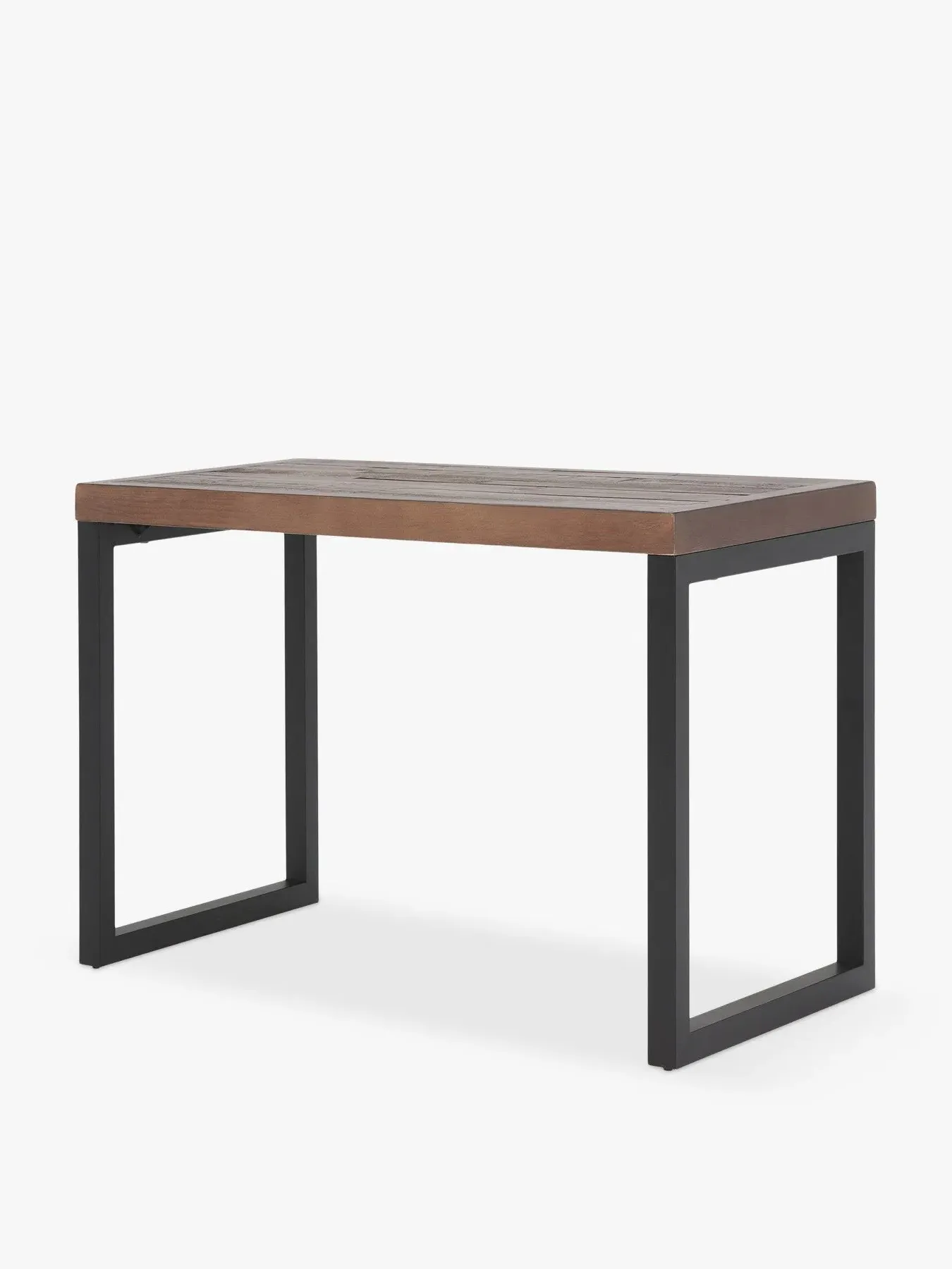 Long Bar Table - Reclaimed Wood, Metal Frame image