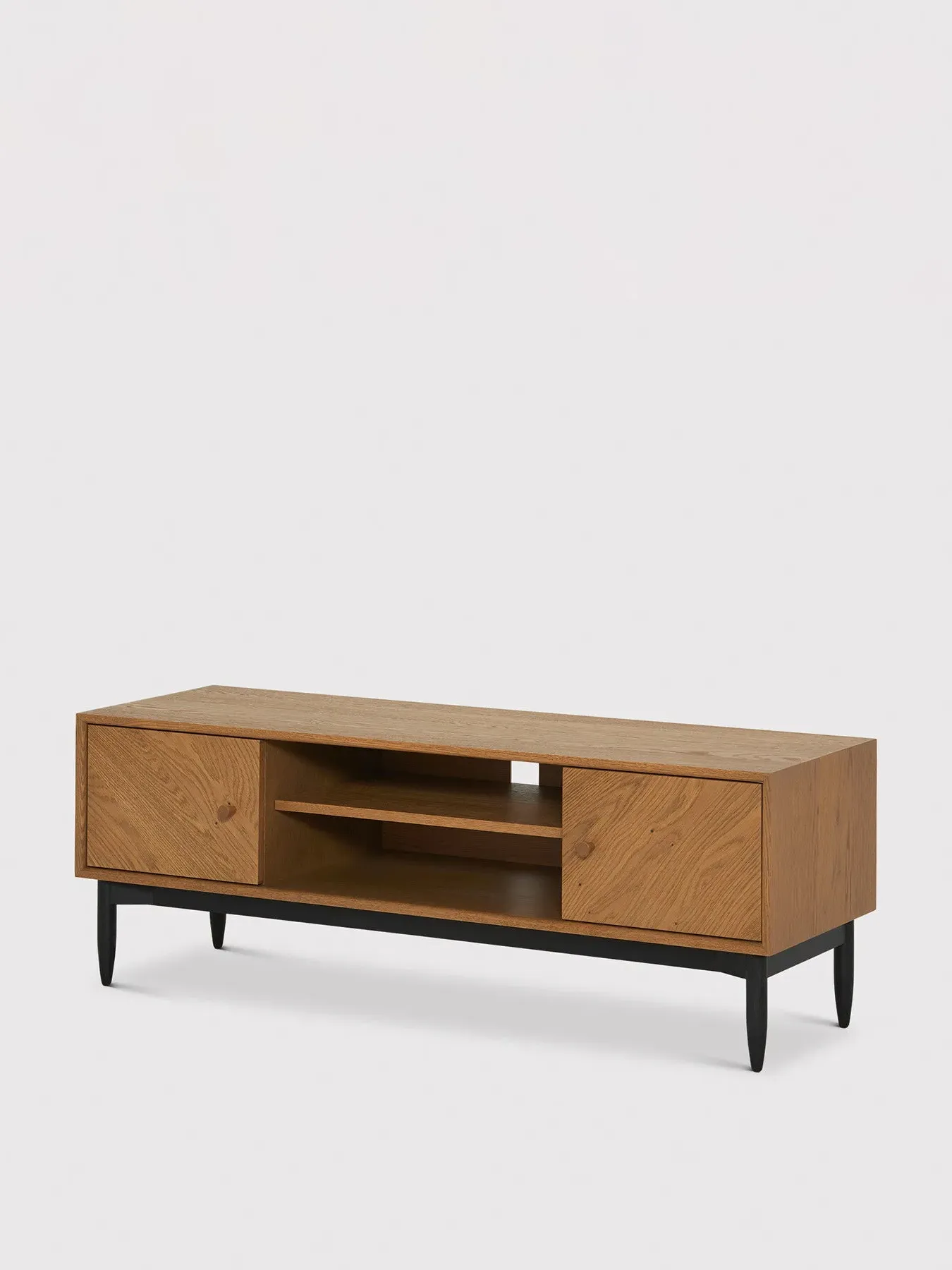 Media Unit with Storage - Neutral, Oak image