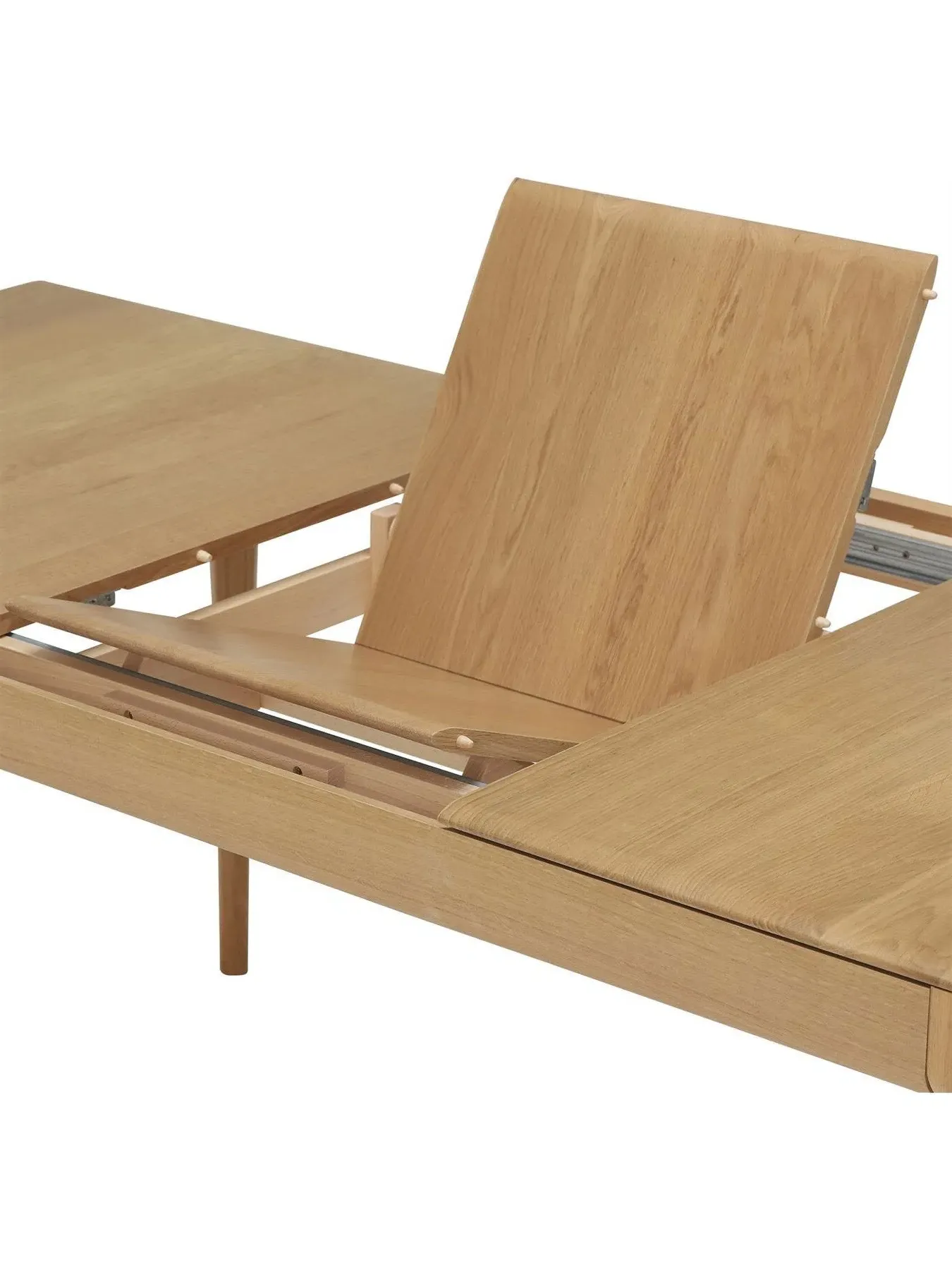 Medium Extending Dining Table - Neutral, Oak Wood