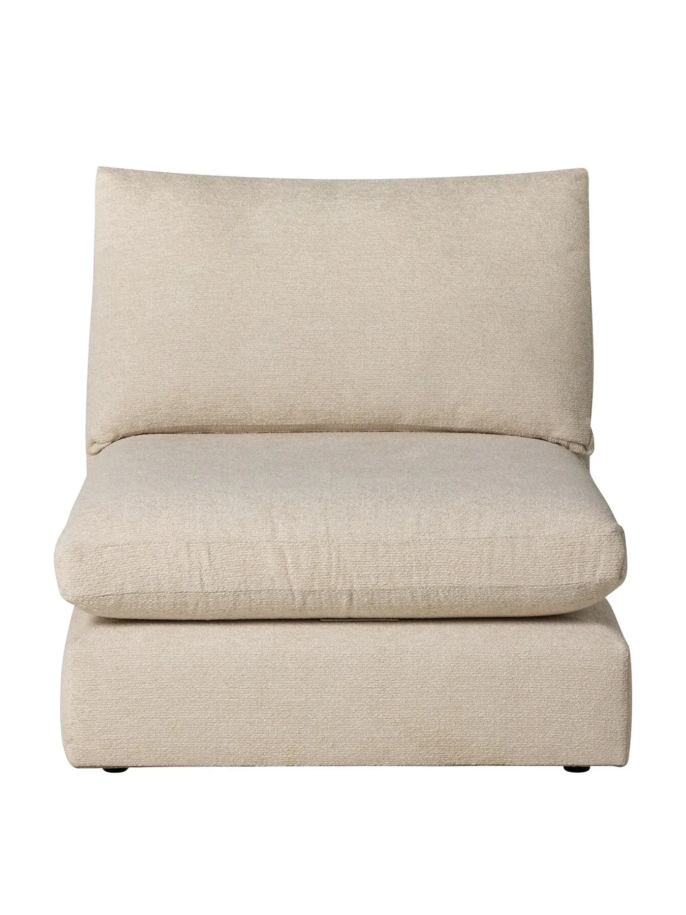 Modular Armless Chair - Neutral, Fabric