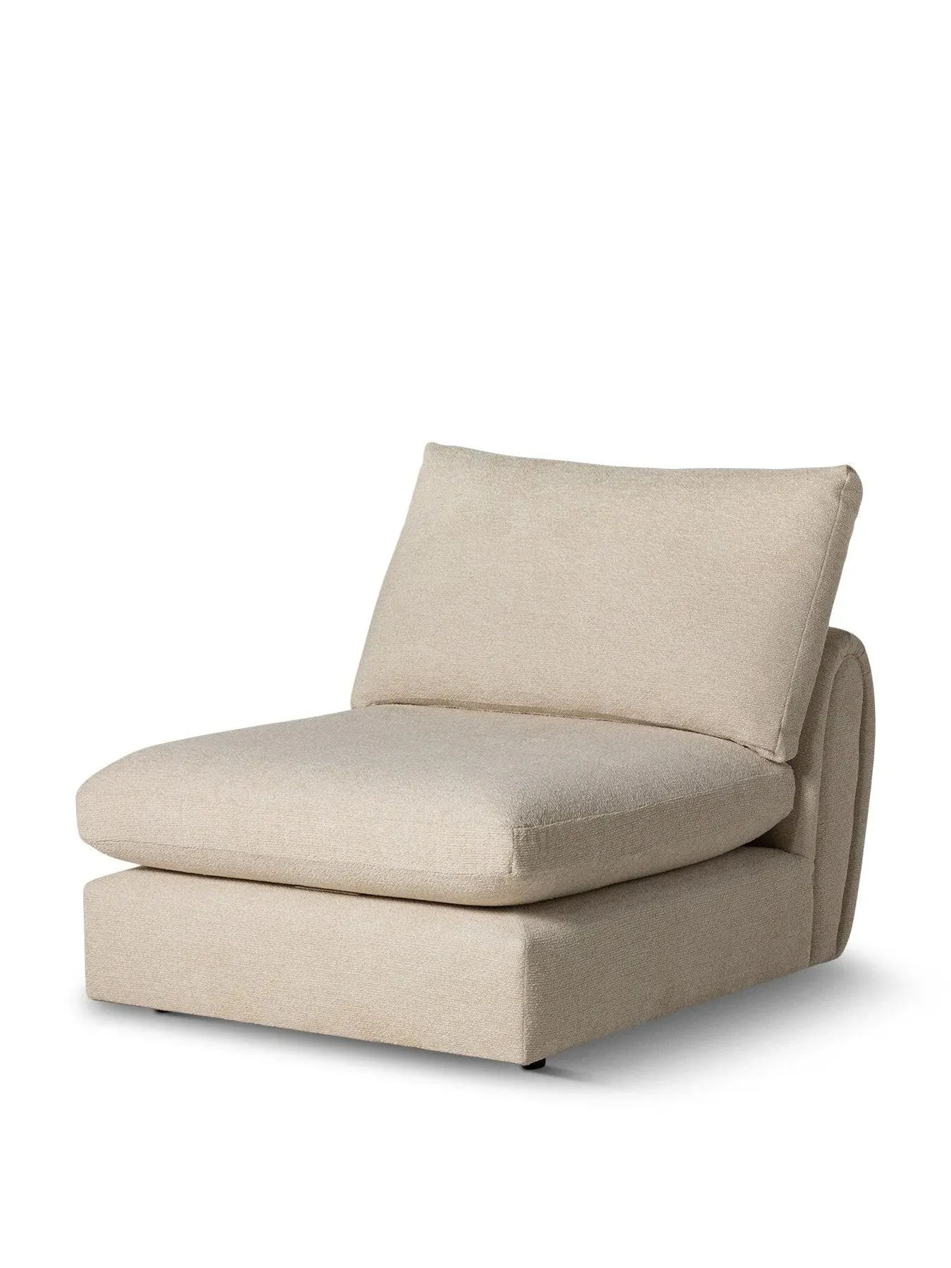 Modular Armless Chair - Neutral, Fabric image