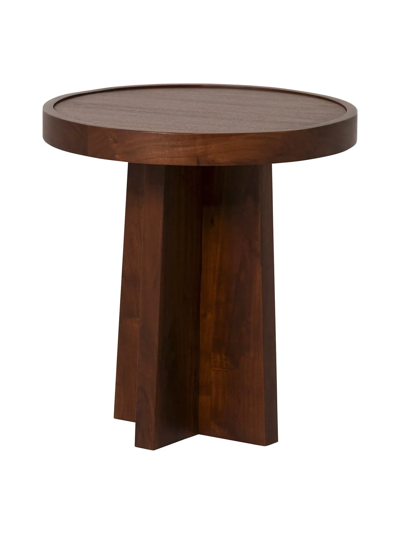 Nest of 3 Tables with Marble Top - Brown, Acacia
