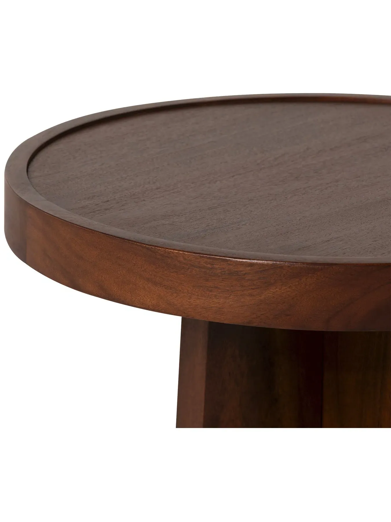 Nest of 3 Tables with Marble Top - Brown, Acacia