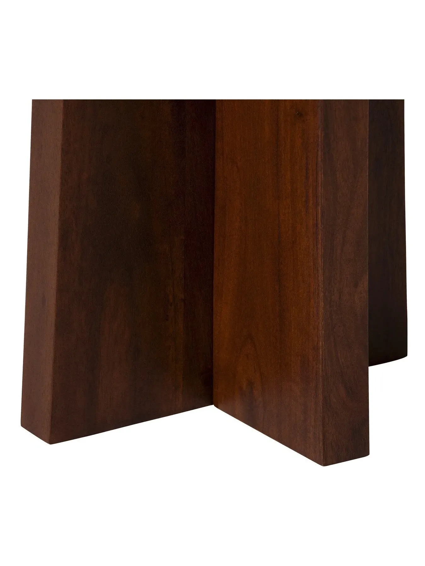 Nest of 3 Tables with Marble Top - Brown, Acacia