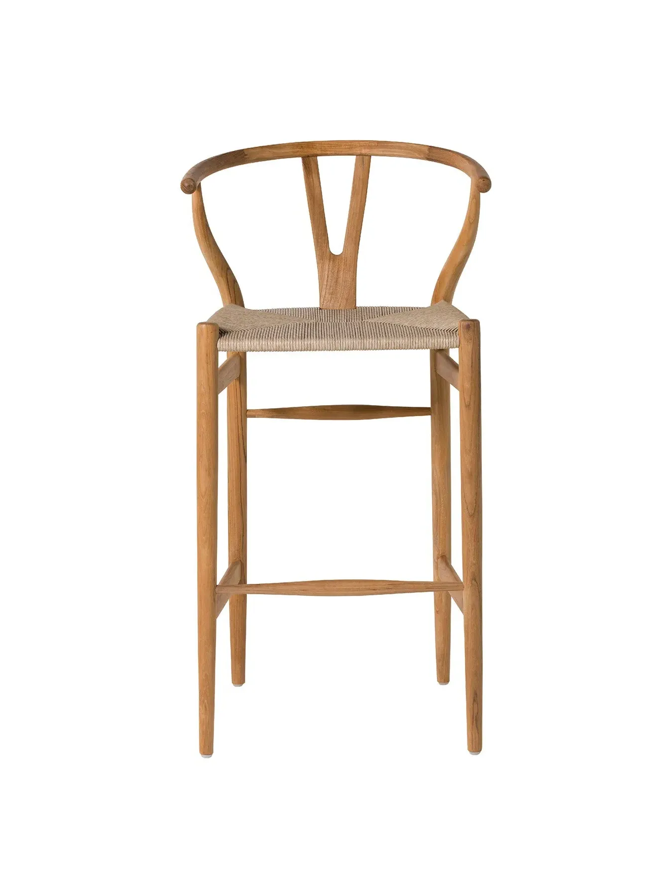 Open Back Barstool - Brown, Reclaimed Teak
