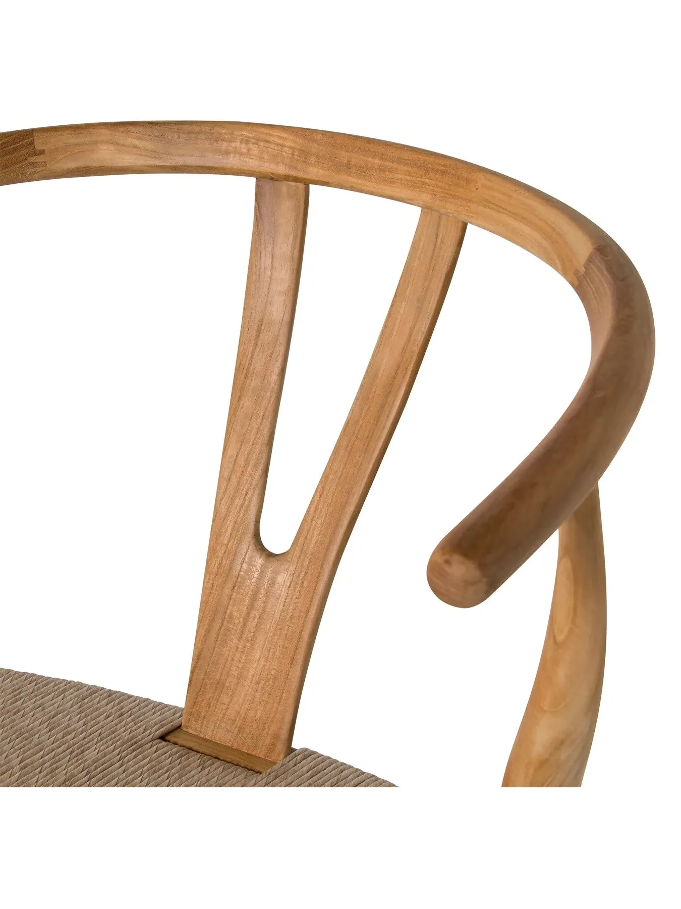Open Back Barstool - Brown, Reclaimed Teak