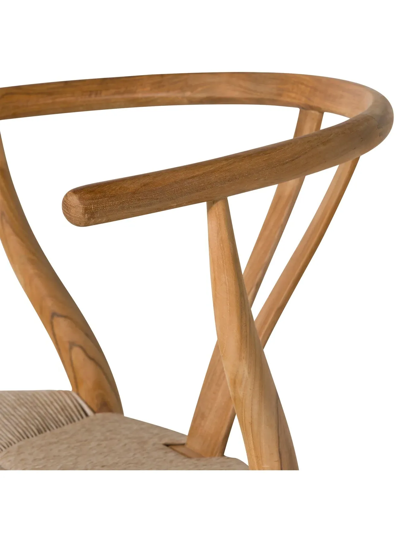 Open Back Barstool - Brown, Reclaimed Teak