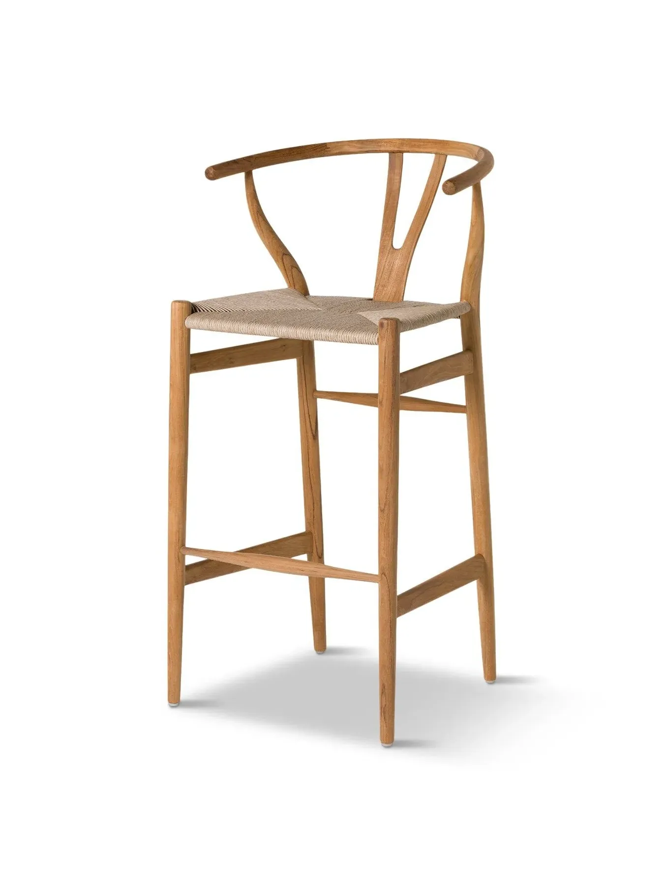Open Back Barstool - Brown, Reclaimed Teak image