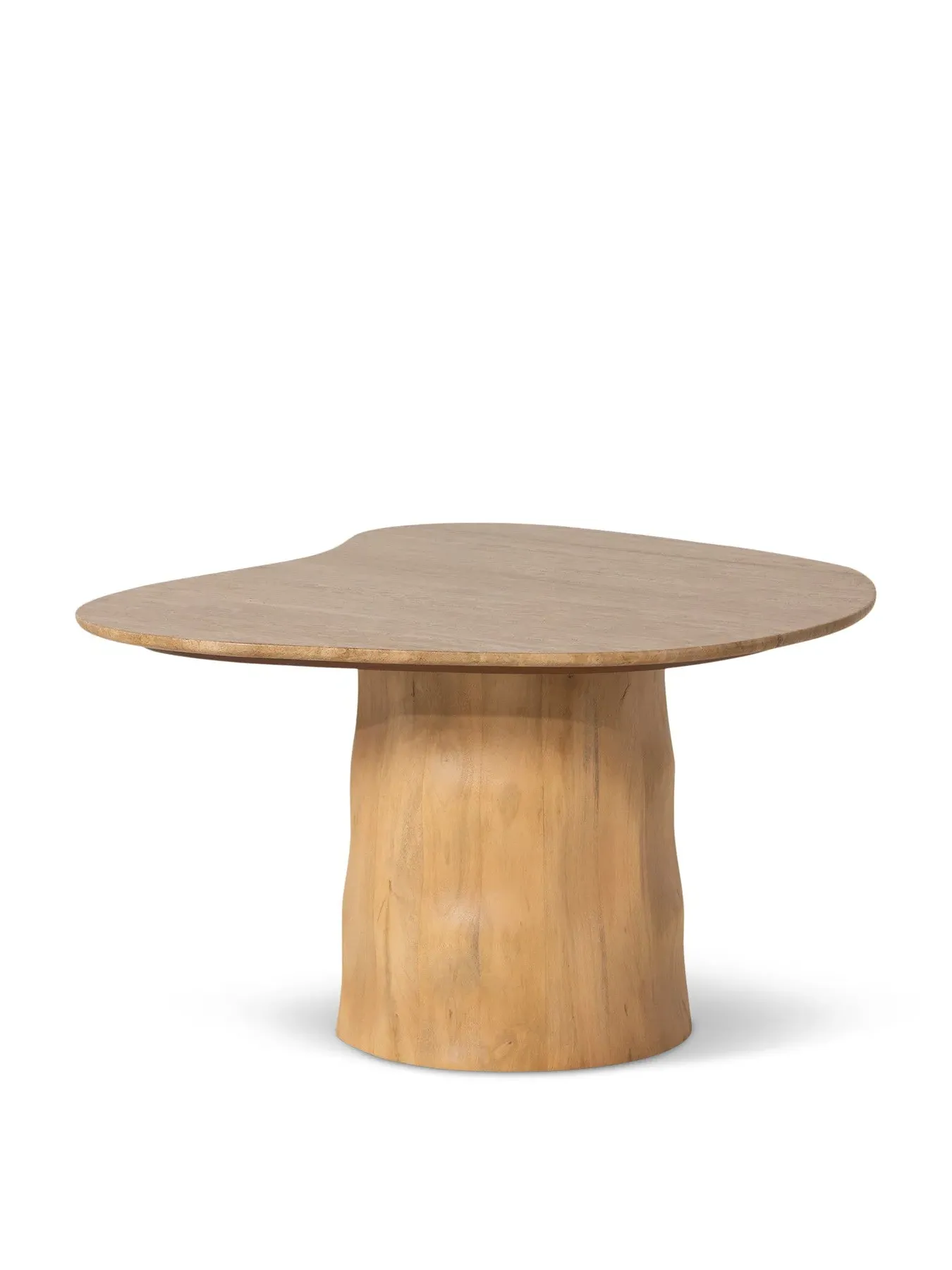 Organic Shape Side Table - Brown, Mango Wood image