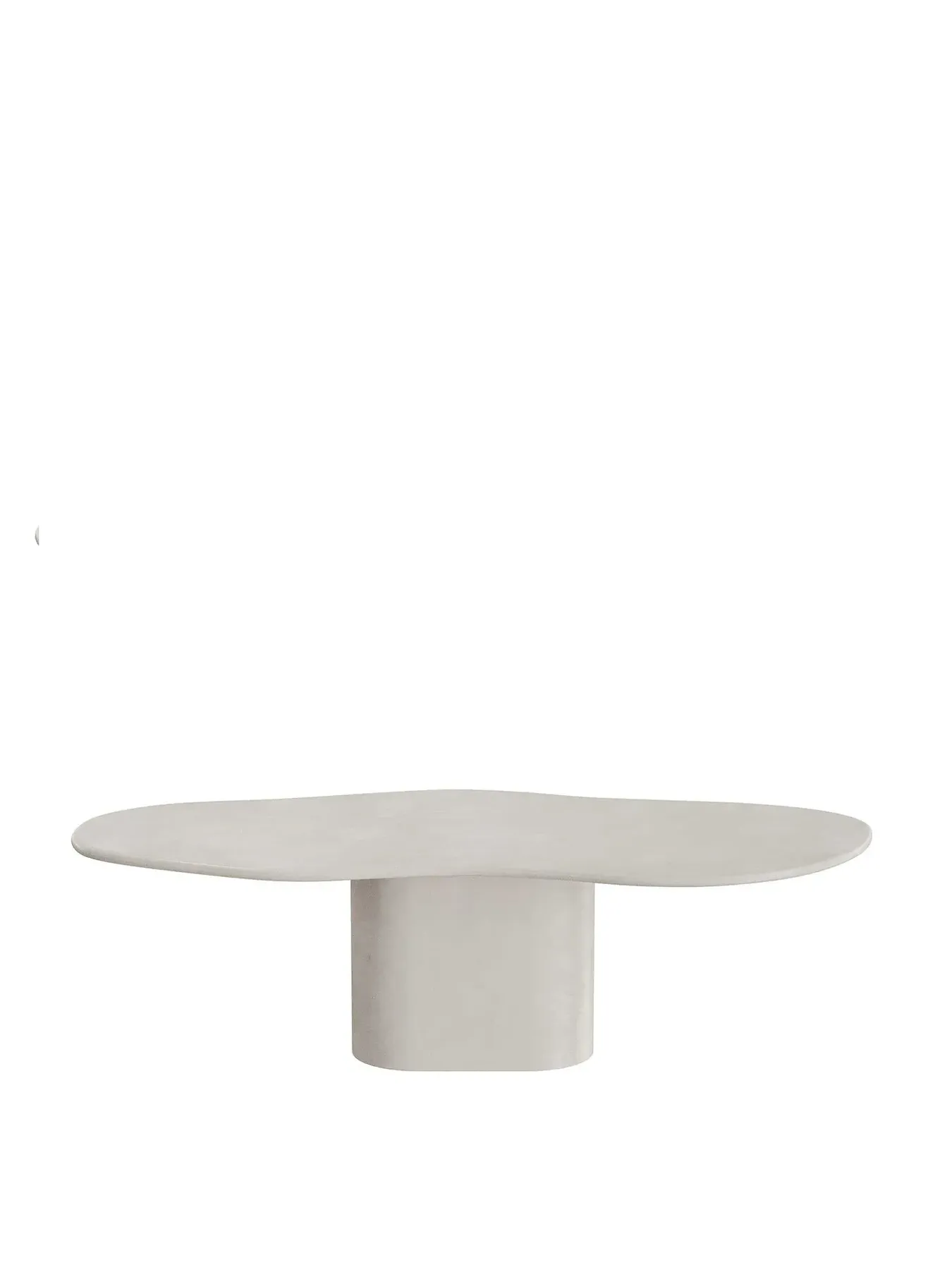 Oval Dining Table Marble Effect - Neutral, Wood