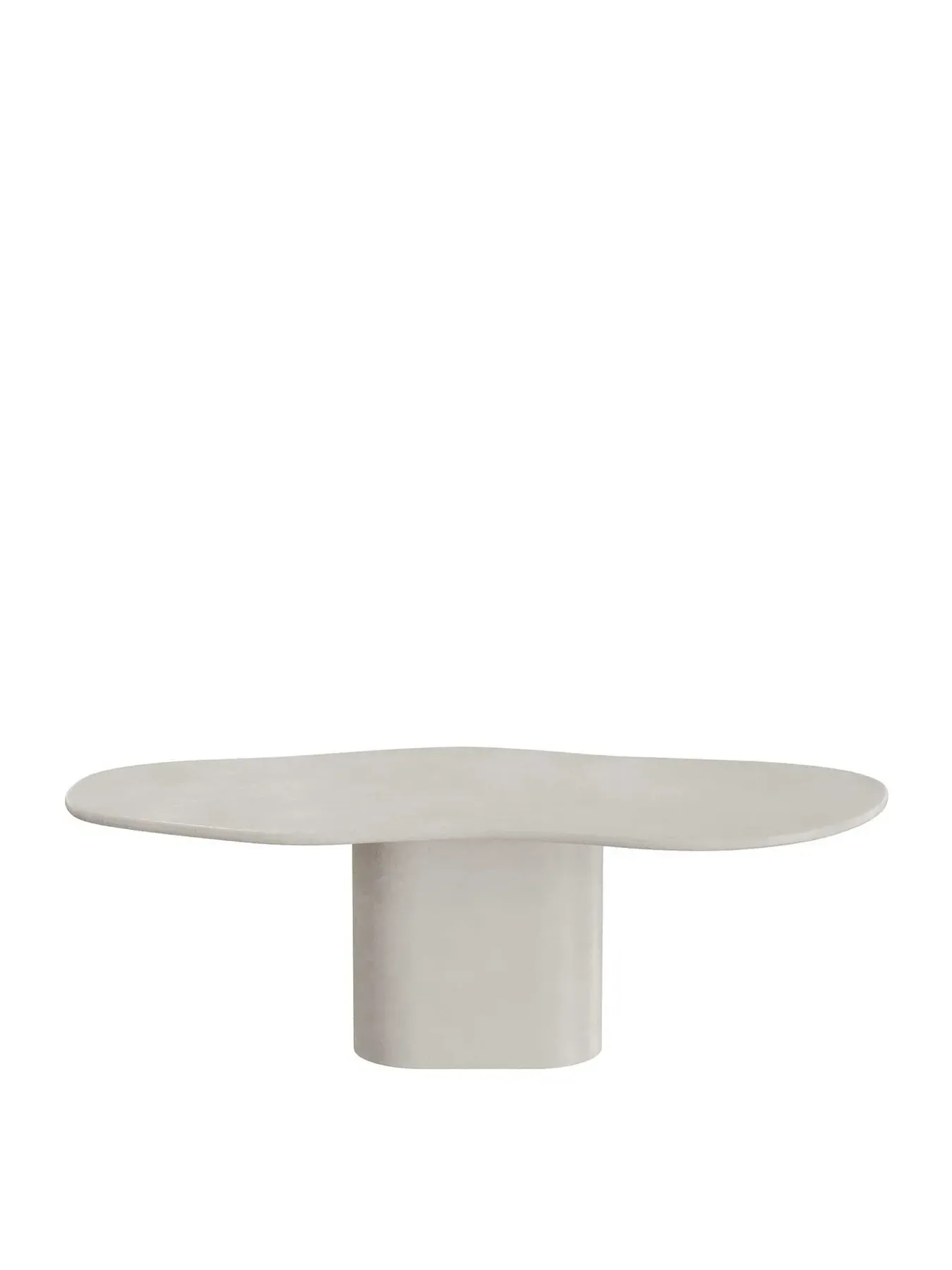Pebble-Shaped Dining Table - Neutral, Wood