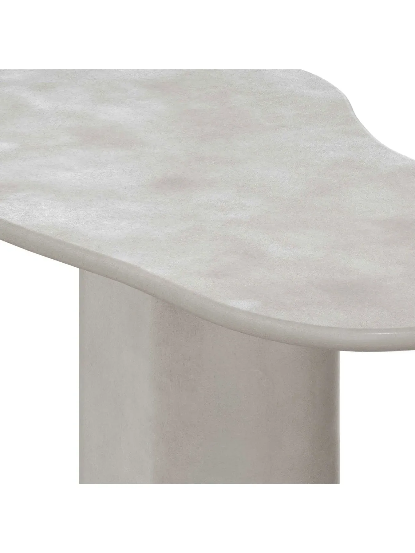 Pebble-Shaped Dining Table - Neutral, Wood