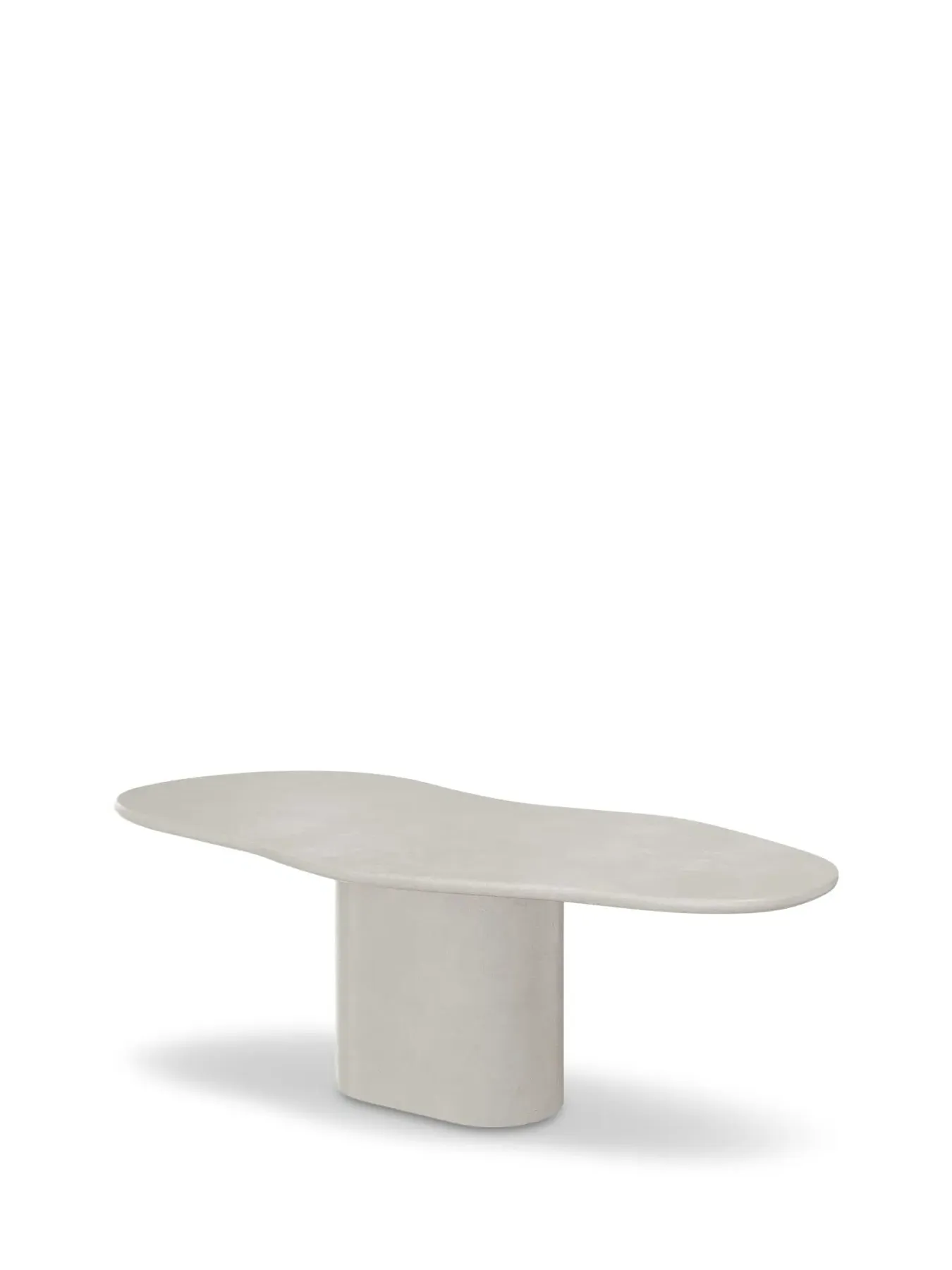 Pebble-Shaped Dining Table - Neutral, Wood image