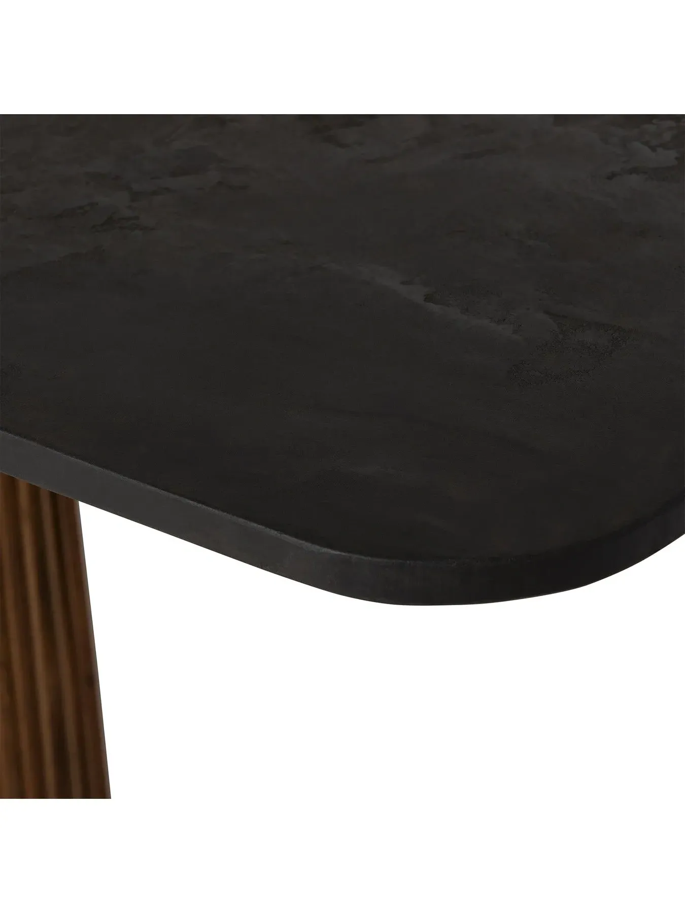 Pedestal Dining Table - Brown, Reclaimed Teak