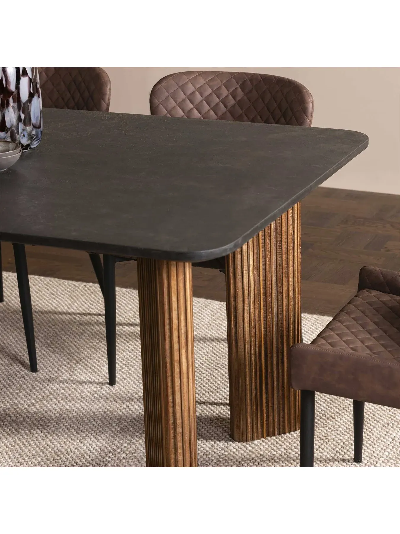 Rectangular Dining Table - Brown, Reclaimed Teak