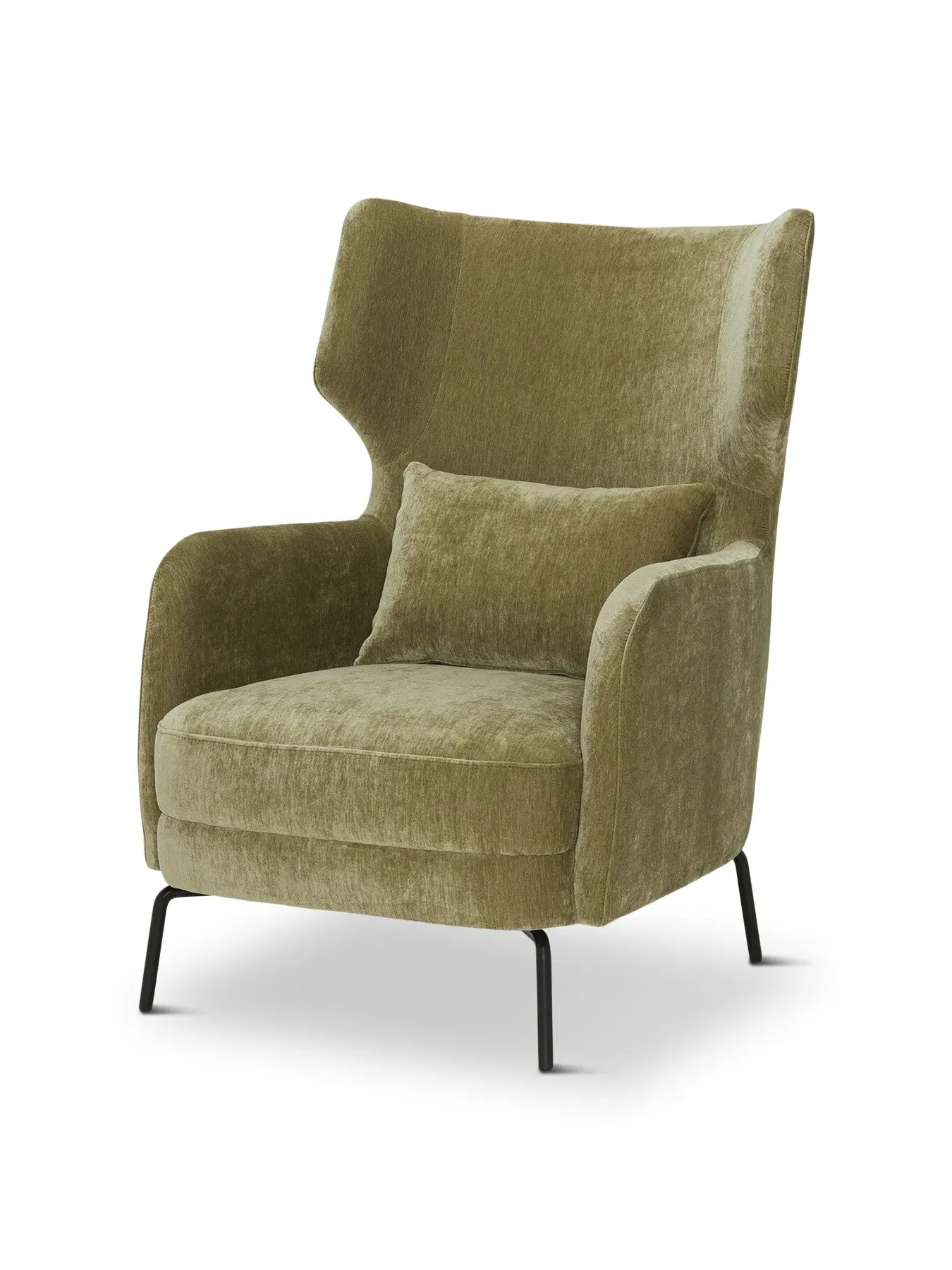 Ribera Armchair - Green, Velvet image