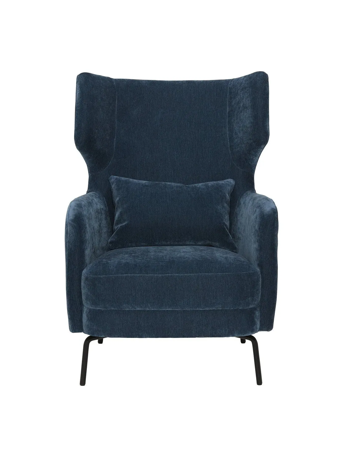 Ribera Velvet Armchair - Blue, Velvet