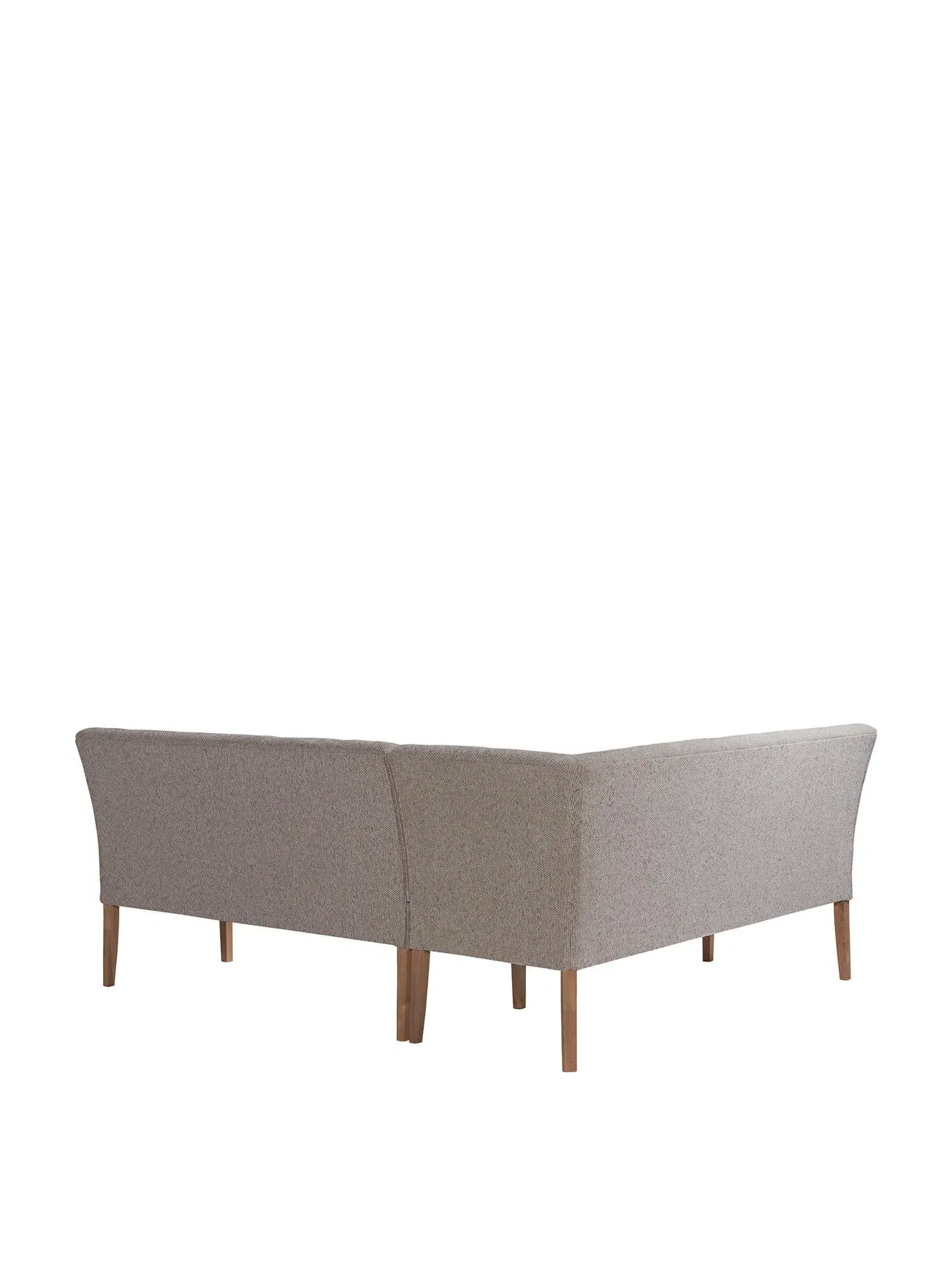 Right Corner Dining Bench - Grey, Fabric