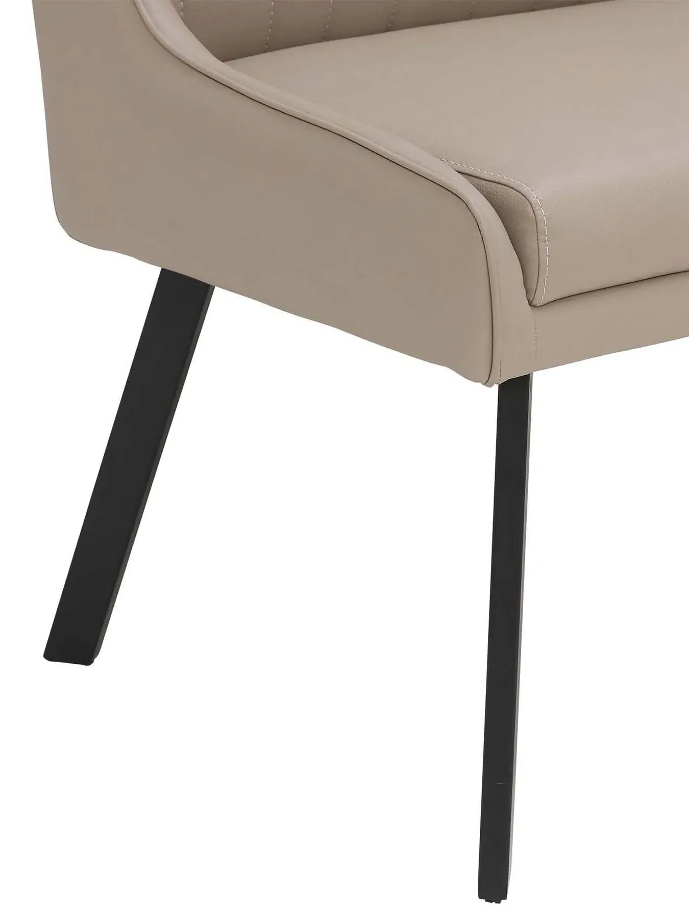 Right Hand Corner Bench - Taupe, Faux Leather