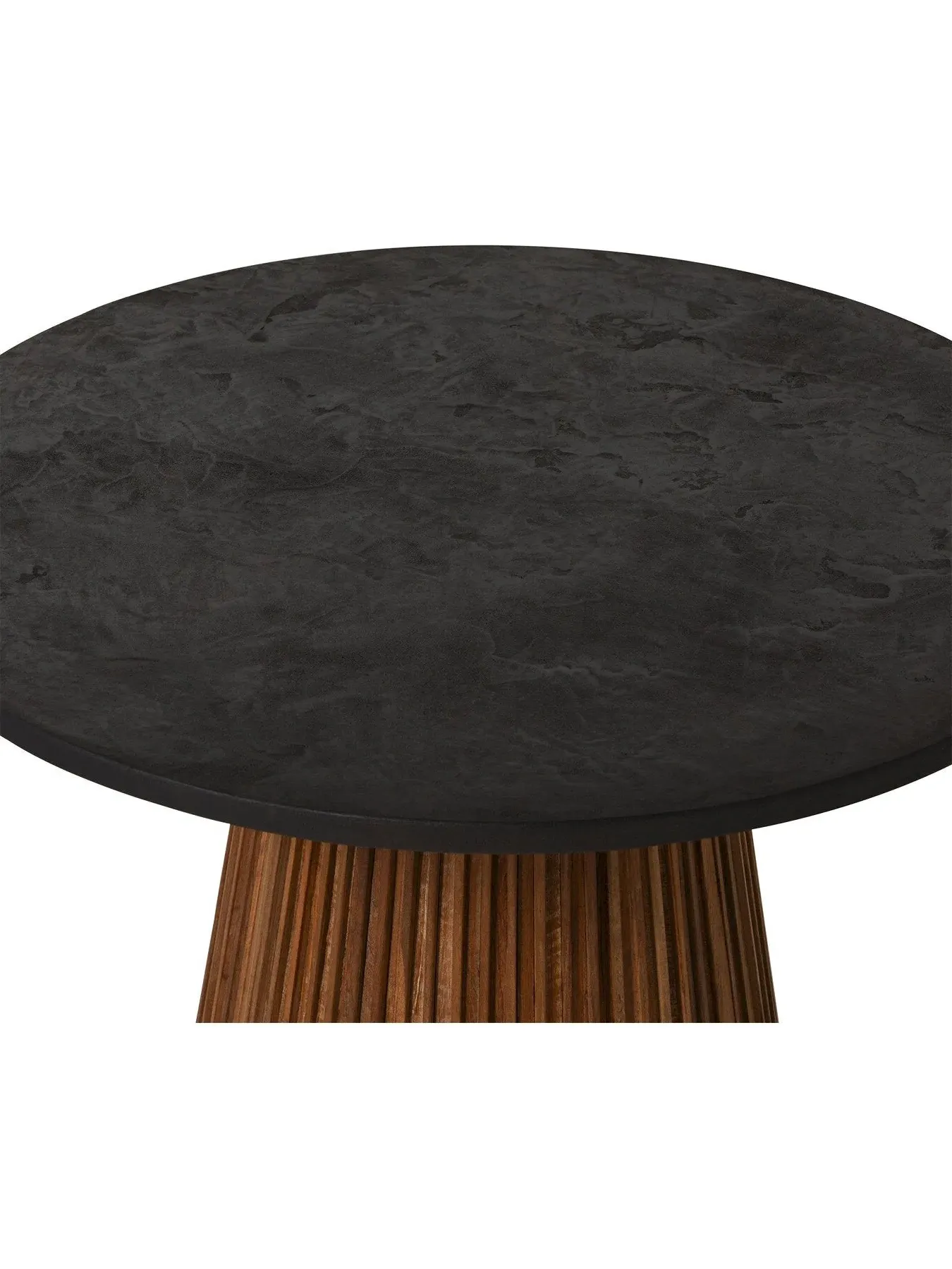 Round Coffee Table - Brown, Reclaimed Teak
